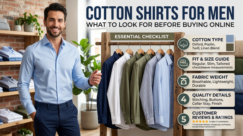 Cotton Shirts for Men: What to Look for Before Buying Online