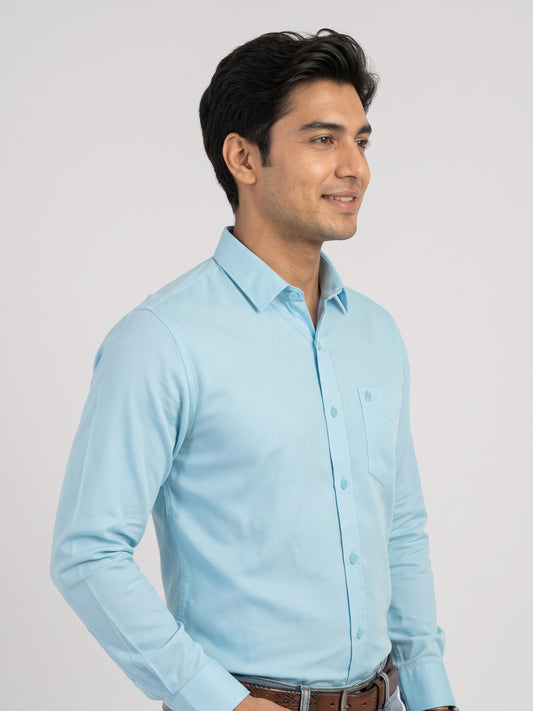 MCR Men Formal Colour Shirt - Light Blue 92053 ICE BERG