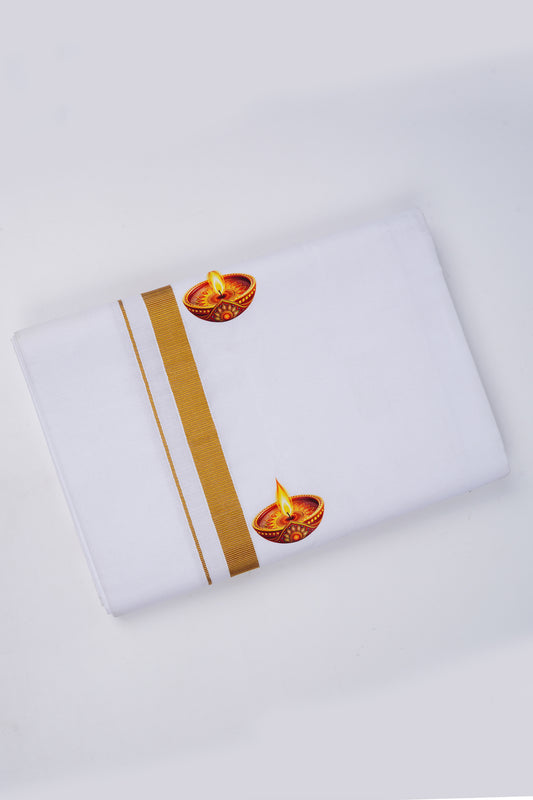 Deepam White Single Dhoti 2.00 MTR