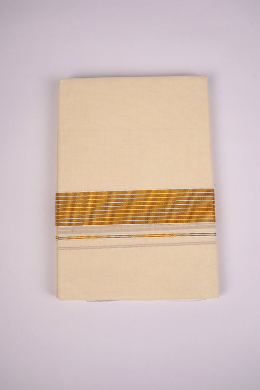 ZENITH GOLD 2 CREAM DOUBLE DHOTI 4.00 MTR
