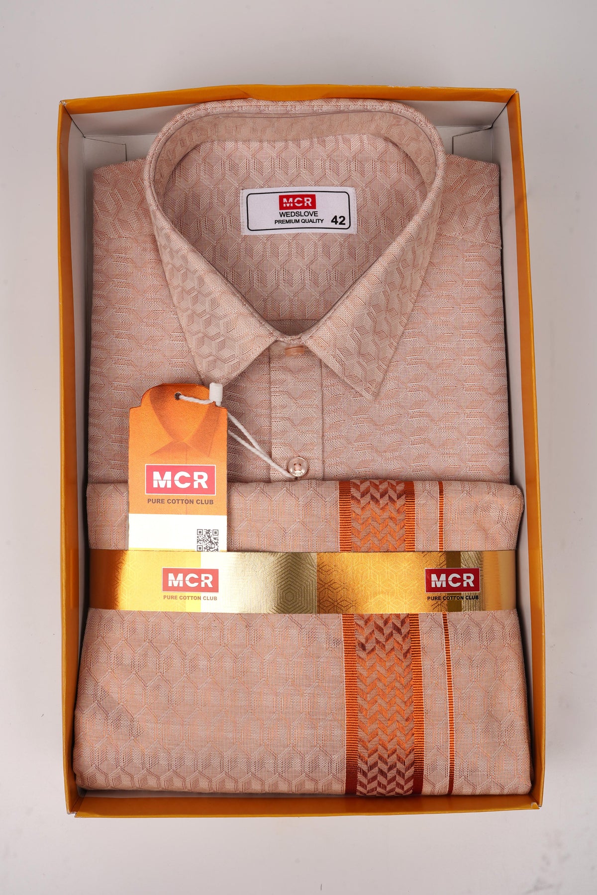 WedsLove Copper Single Set F/S-groom dress for men (Perfume & Dhoti Belt Free)