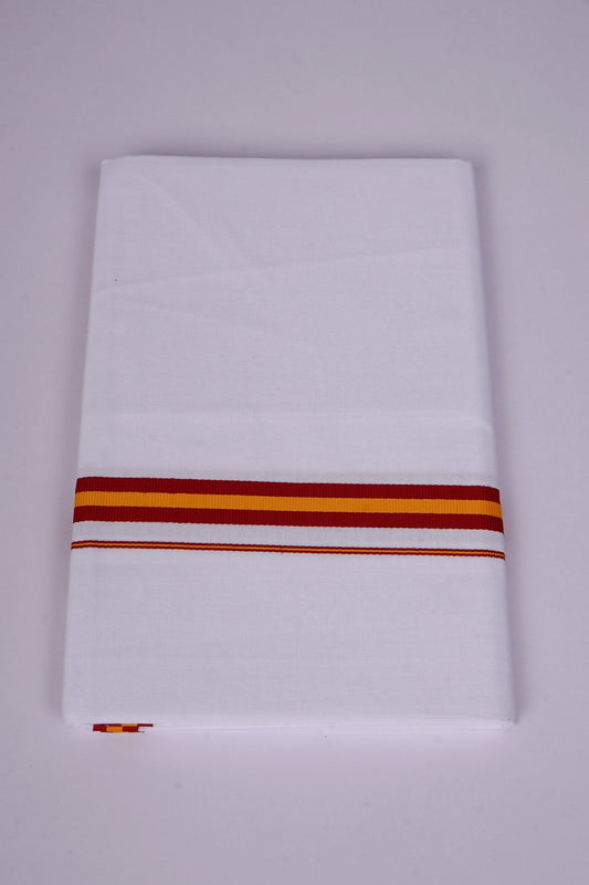 Mens White TVK Political Single Dhoti Pure Cotton - 2.00M | Express