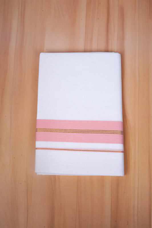 FCD-606 W/D DHOTI 3.80 MTR - Light pink