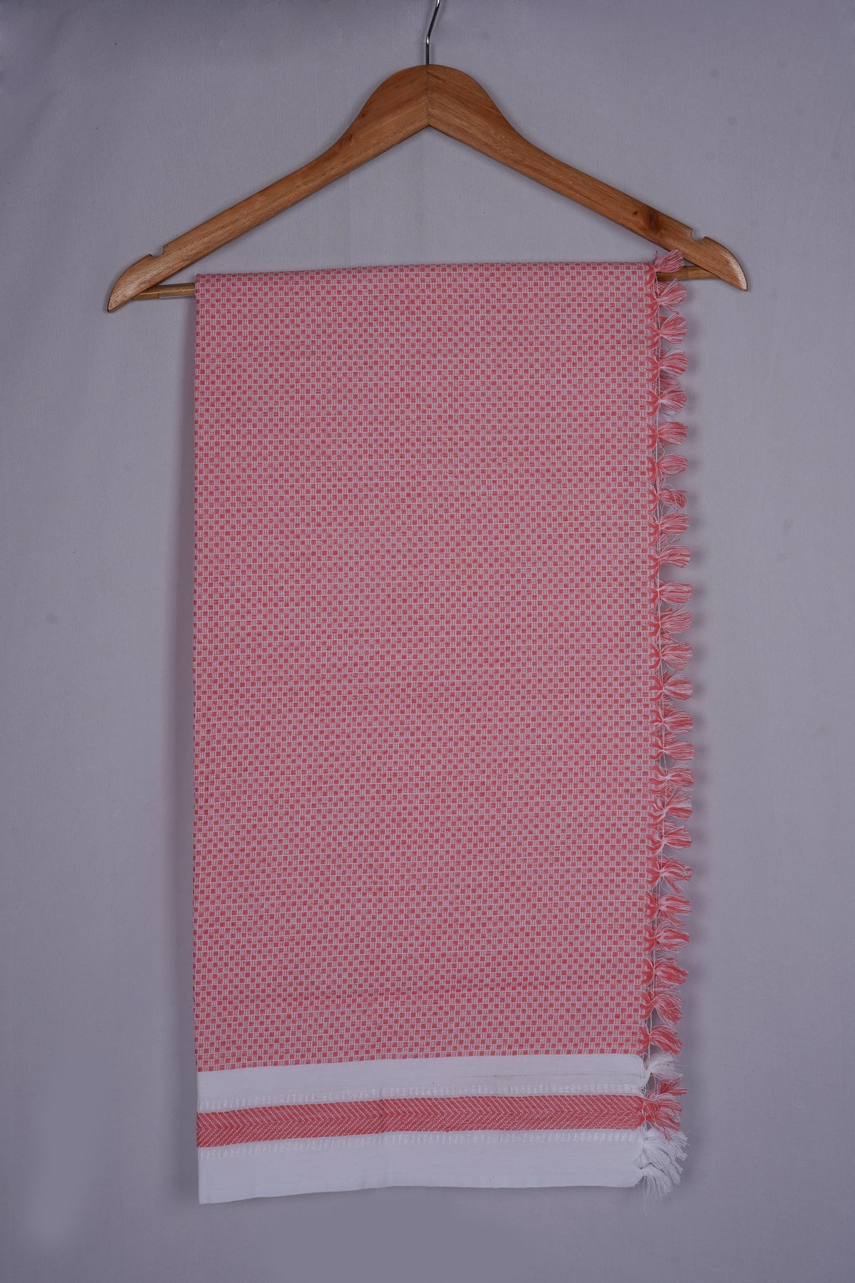 COLOUR MINICHECK COTTON - CBT-24 BATH TOWEL - 30X60 - ORANGE