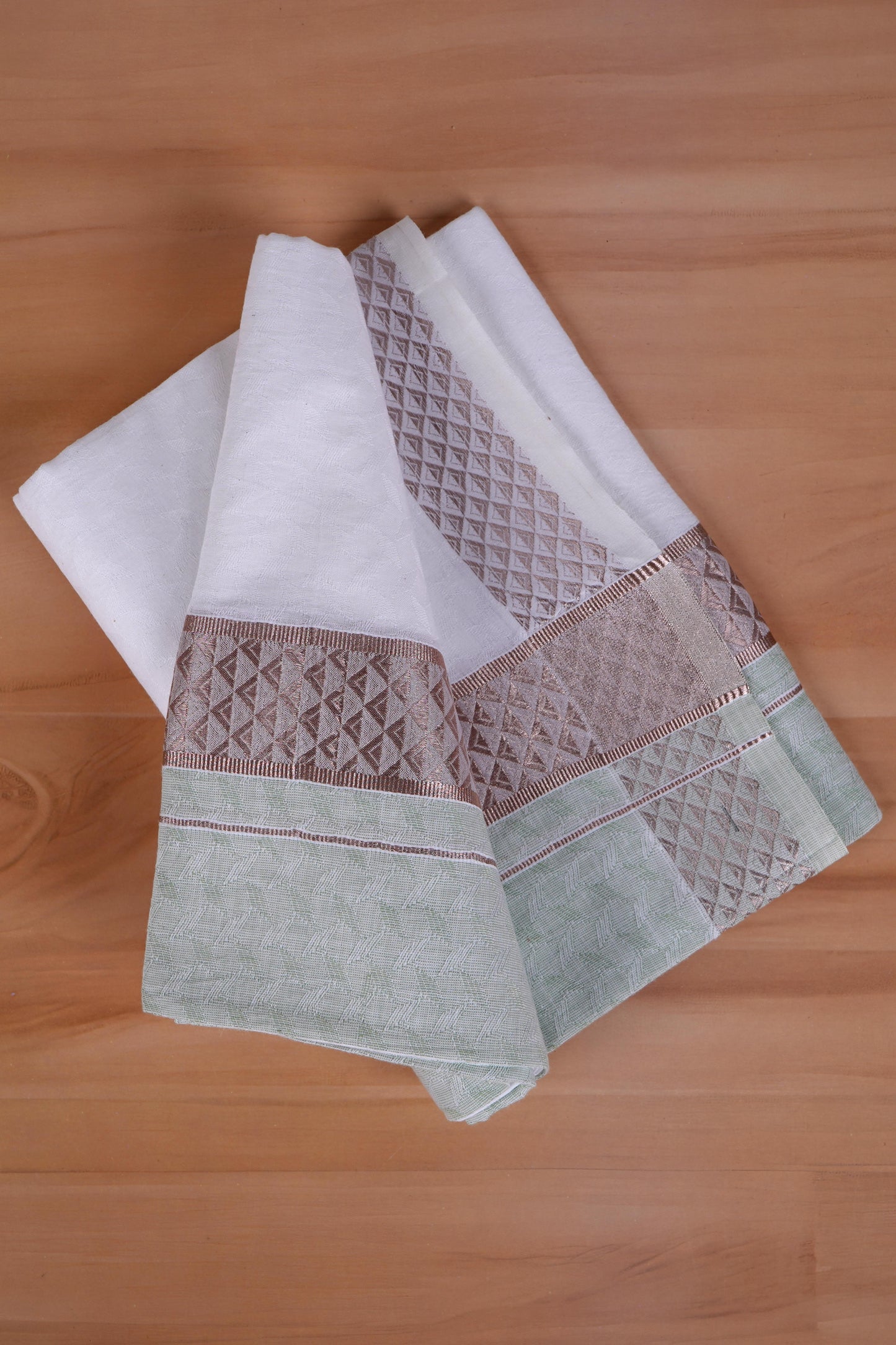 Aayush Cotton Jaquard Shirtings & Dhoti Single Set - D4