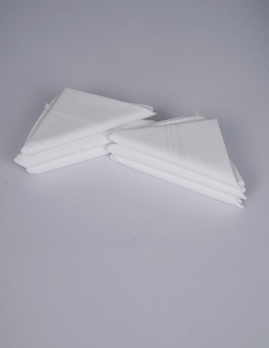 MARK - KF-119 KERCHIEF 6 PCS - 16X16 - WHITE