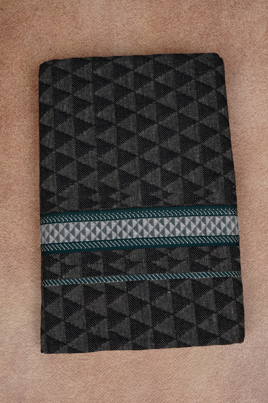 Sulthan Colour Jaquard Dhoti Ethnic Wear - Black (Assorted) KV-185