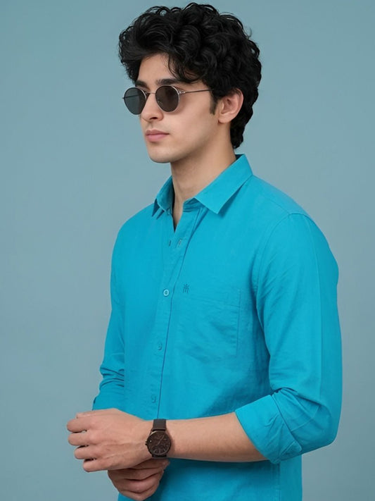 MCR Stain Free Full Sleeve Formal Color Shirt For Men - 68003