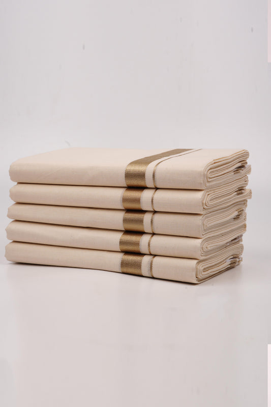 1 ANTIQUE GOLD C/D Dhoti 3.80 MTR
