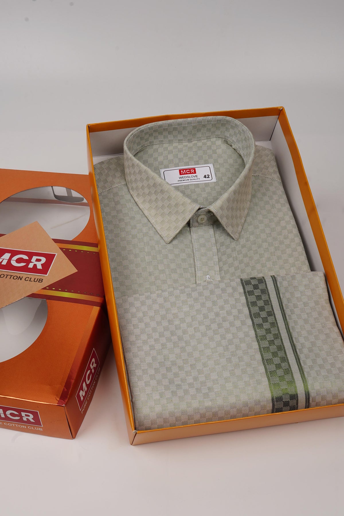 WedsLove D.Green Single Set F/S-wedding clothes for men (Perfume & Dhoti Belt Free)