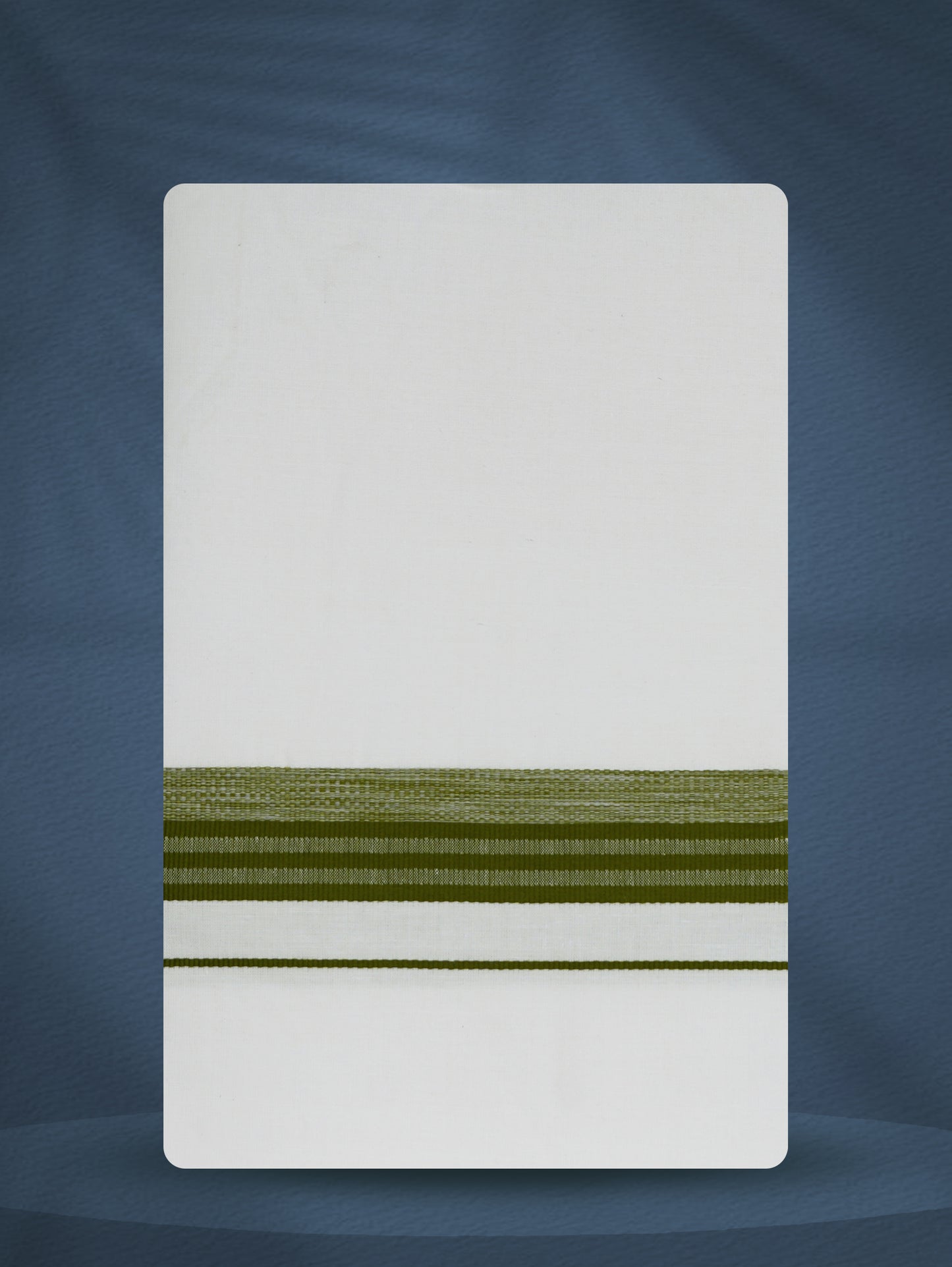 WHITE SINGLE FANCY BORDER - 250 FS-01 DHOTHIE 2.50 MTR