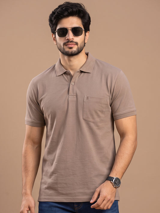 Eminent Plain Light Brown Color T-Shirt - 55007