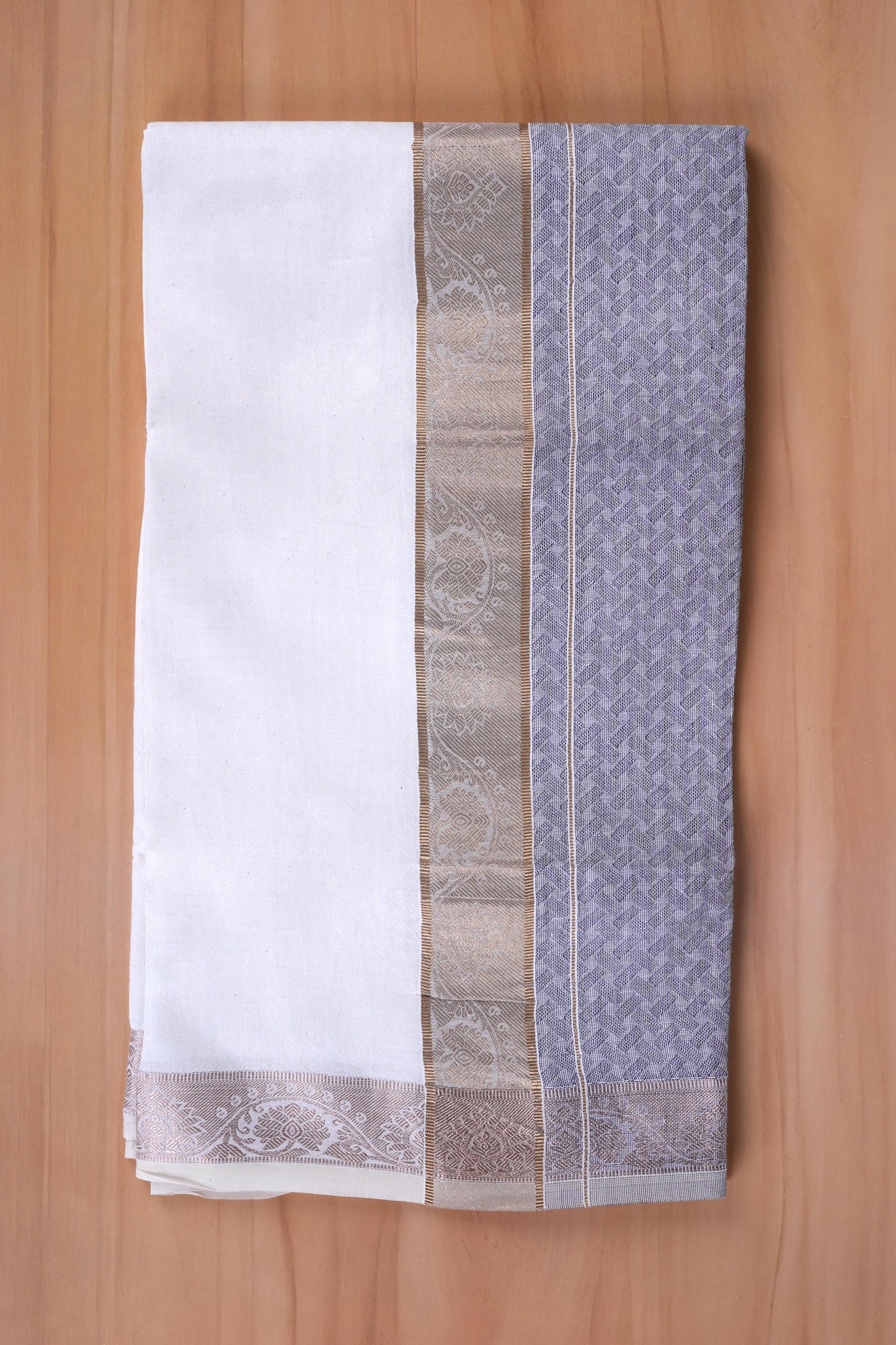 Aayush Cotton Jaquard Shirtings & Dhoti Single Set - D3