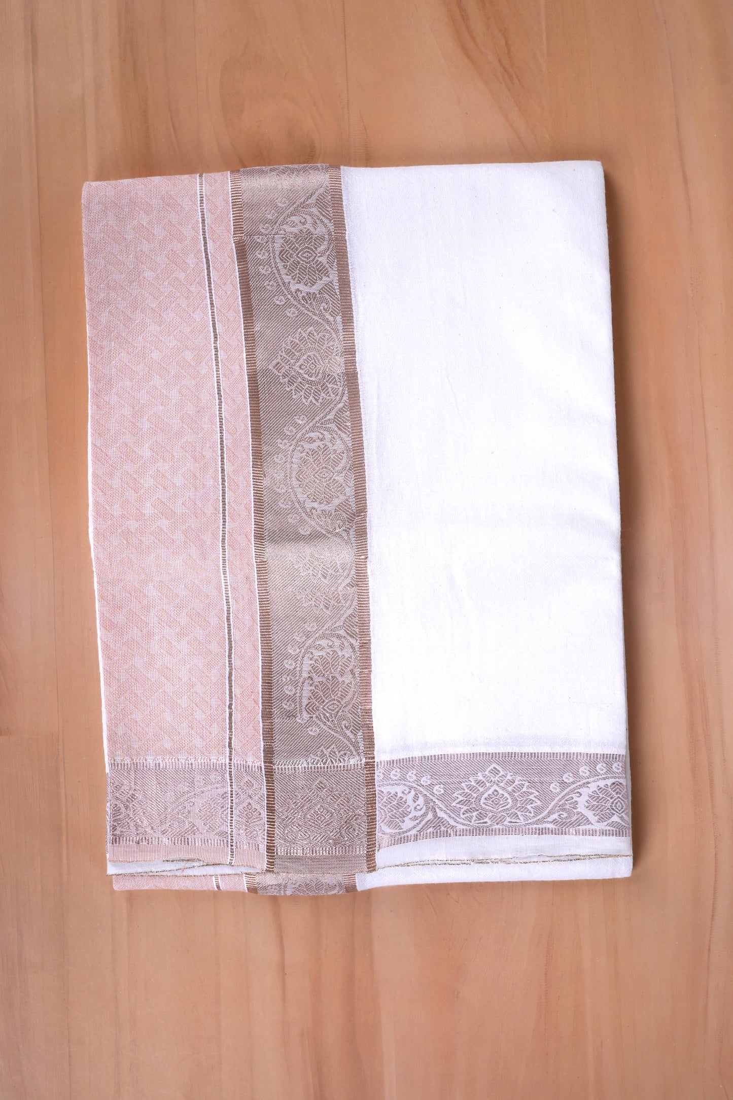 Aayush Cotton Jaquard Shirtings & Dhoti Single Set - D9