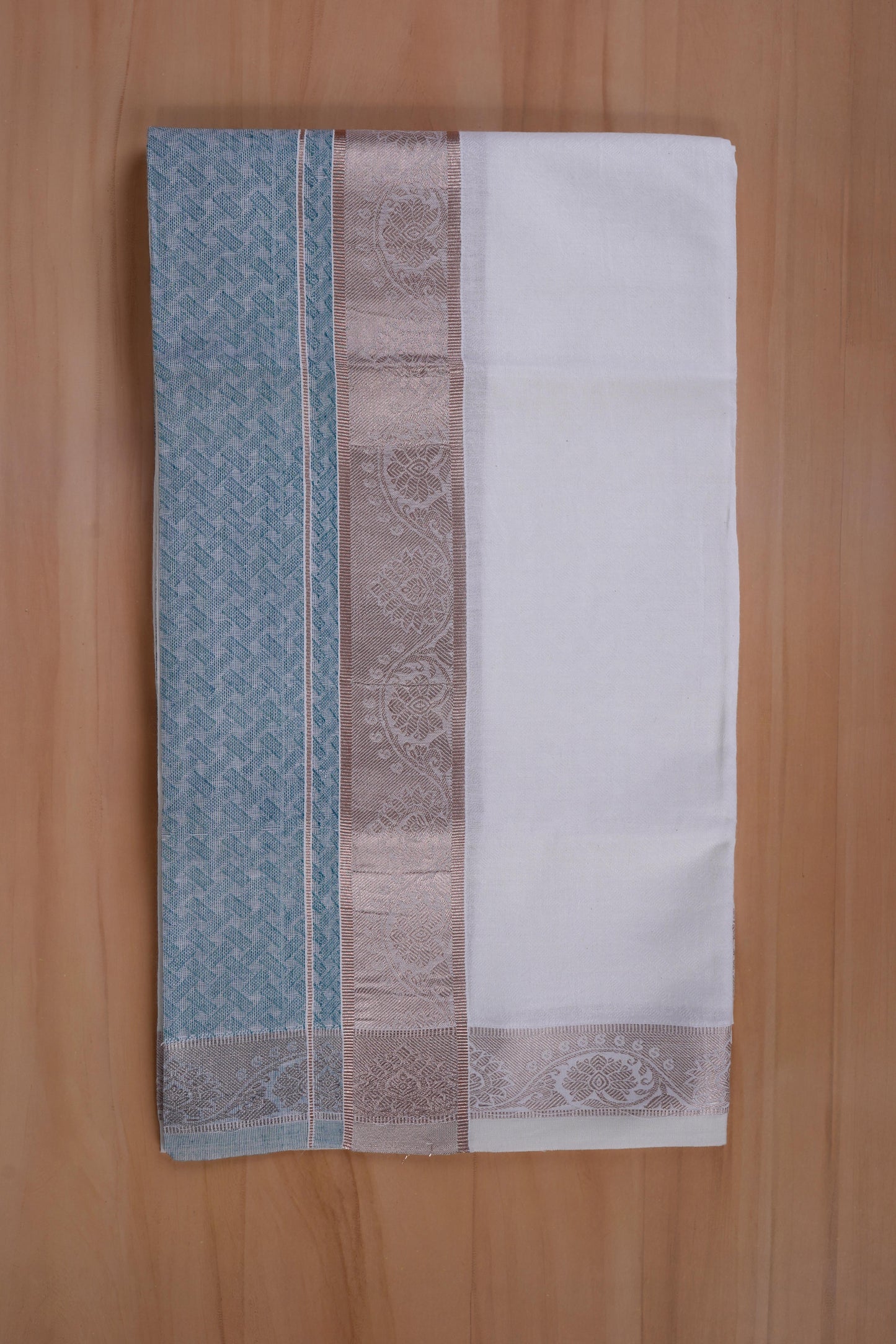 Aayush Cotton Jaquard Shirtings & Dhoti Single Set - D8
