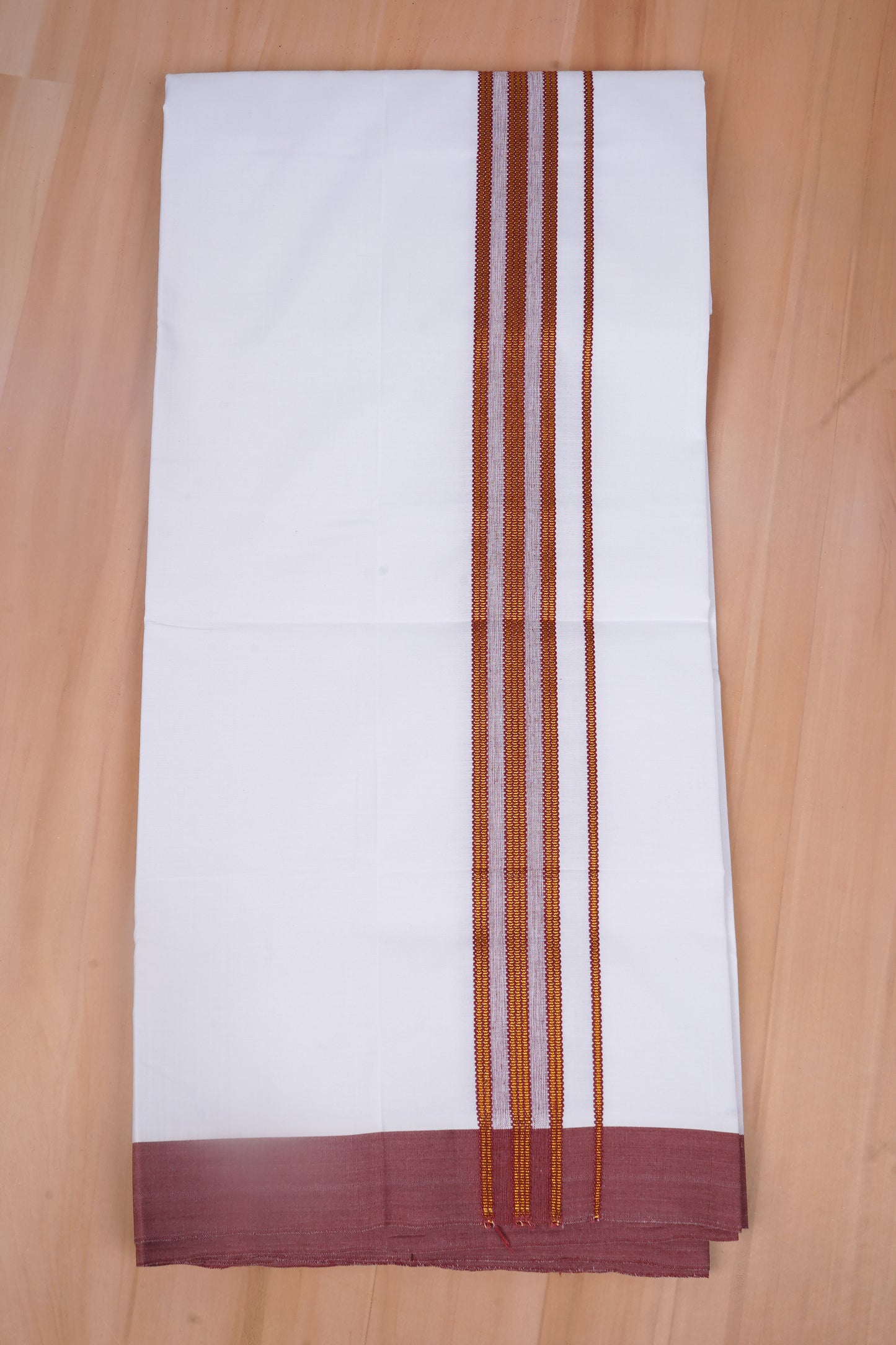 Heritage Gold W/S Dhoti 2.00 MTR - Maroon