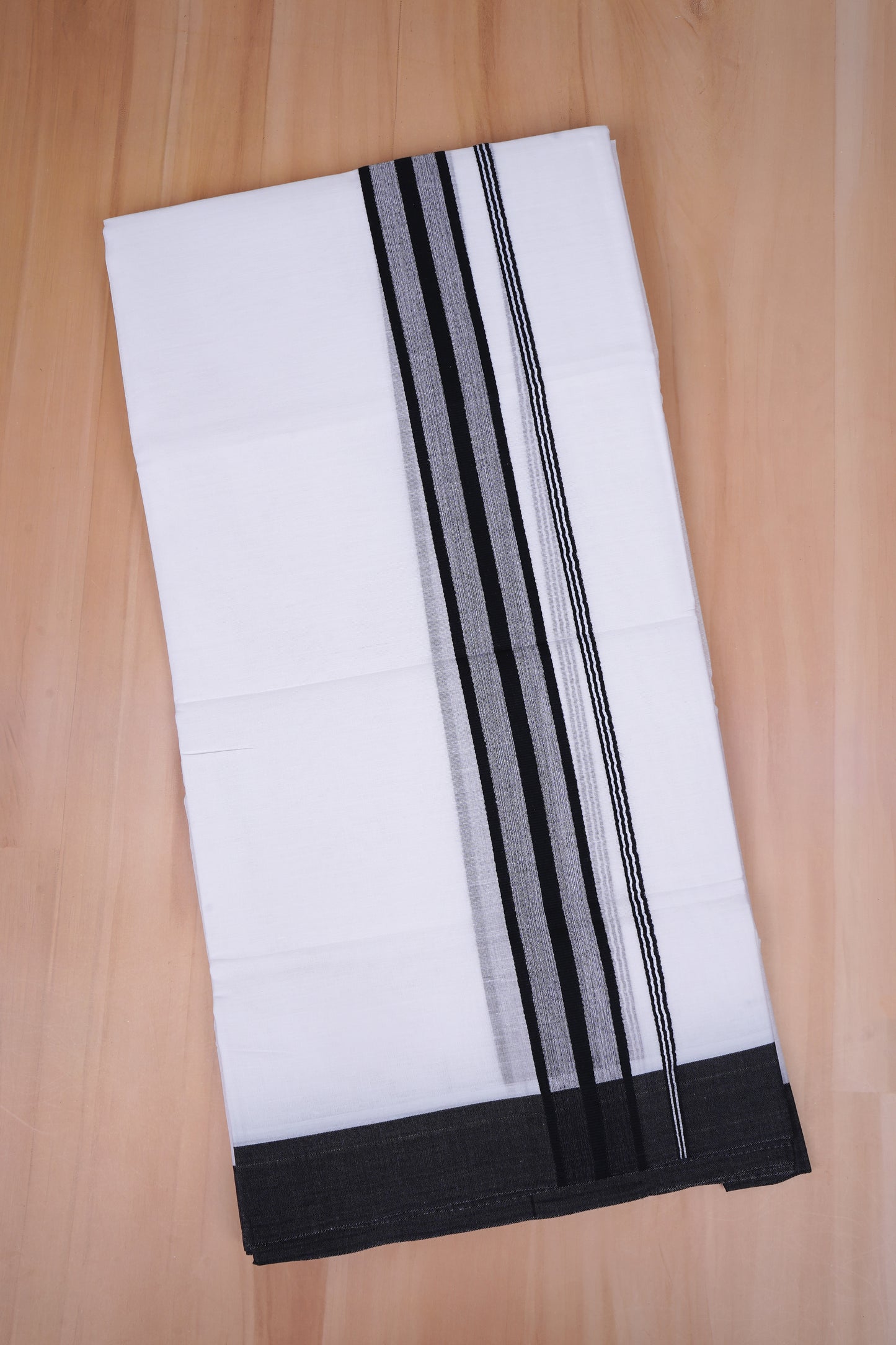 FCD-393 W/D DHOTI 3.80 MTR- Black