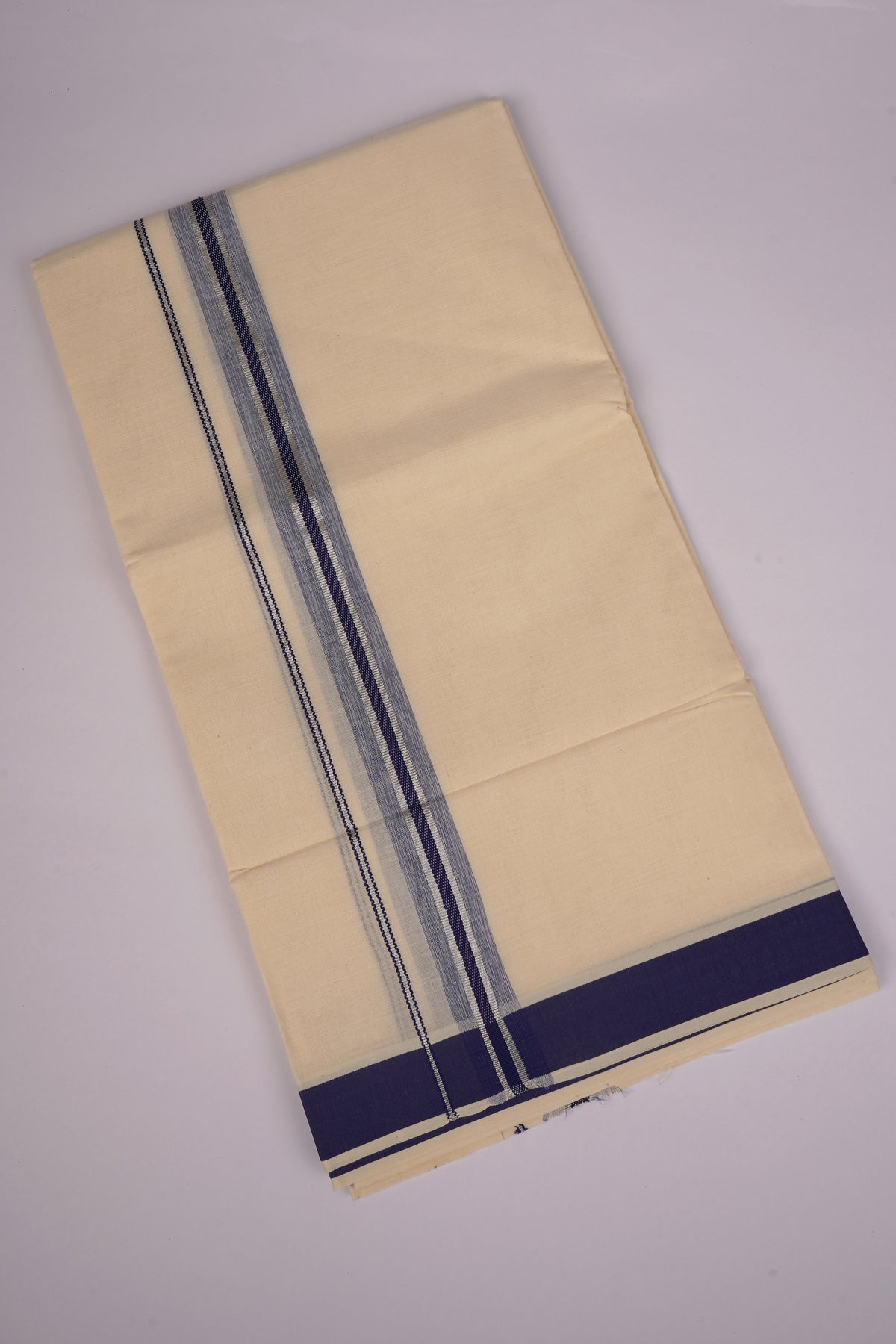 FD-187C C/D DHOTI 3.80 MTR-Navy Blue