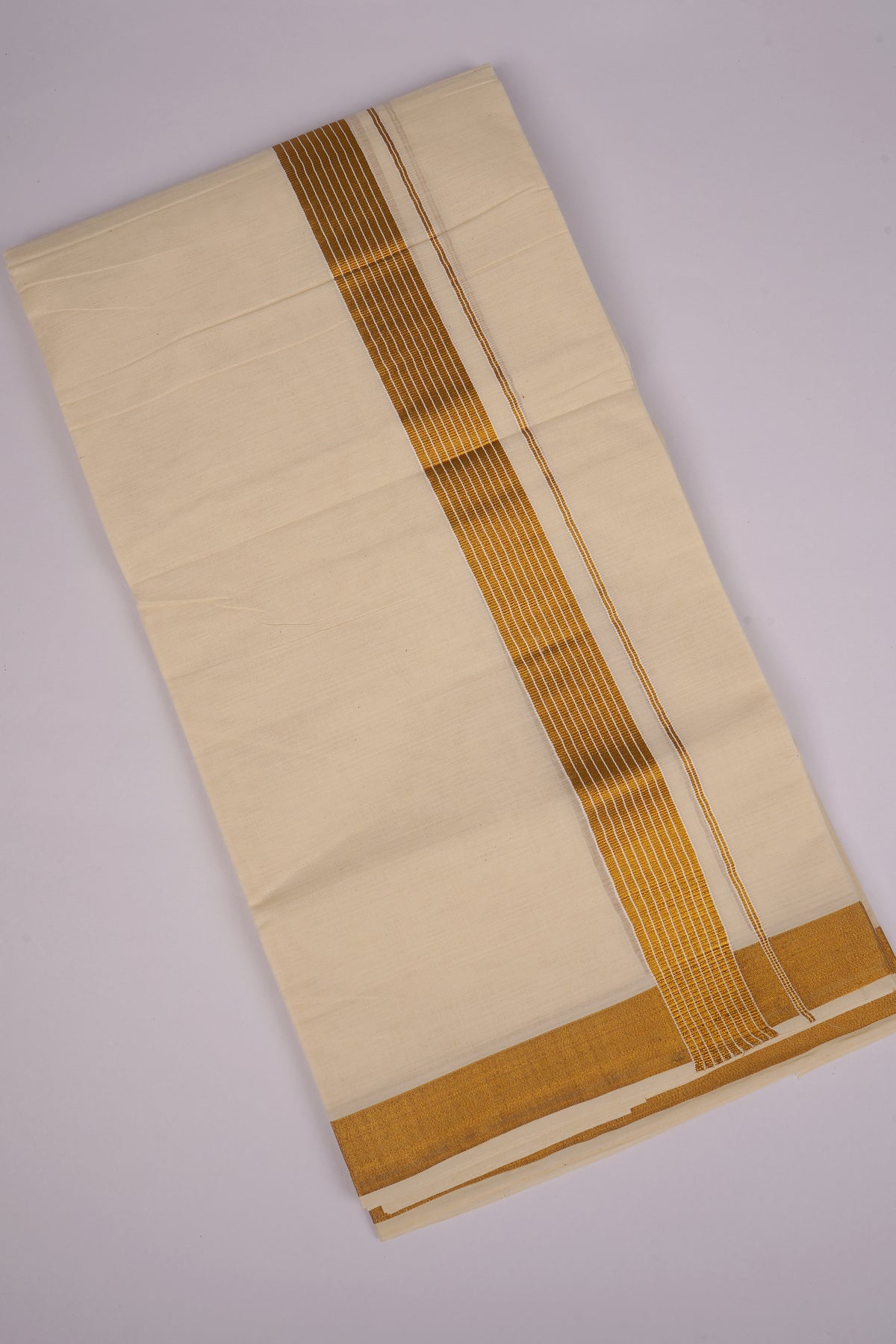 ZENITH GOLD 2 CREAM DOUBLE DHOTI 4.00 MTR