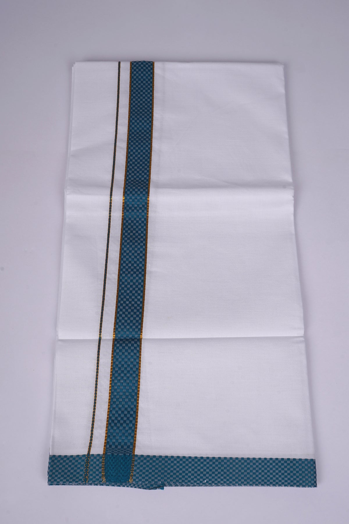 FD-200 W/D DHOTI 3.80 MTR - Ajantha Blue
