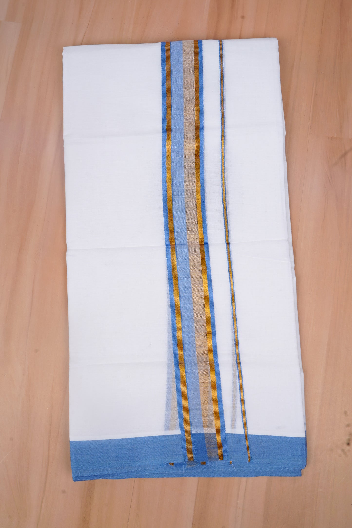 FCD-519 W/D DHOTI 3.80 MTR-Light Blue