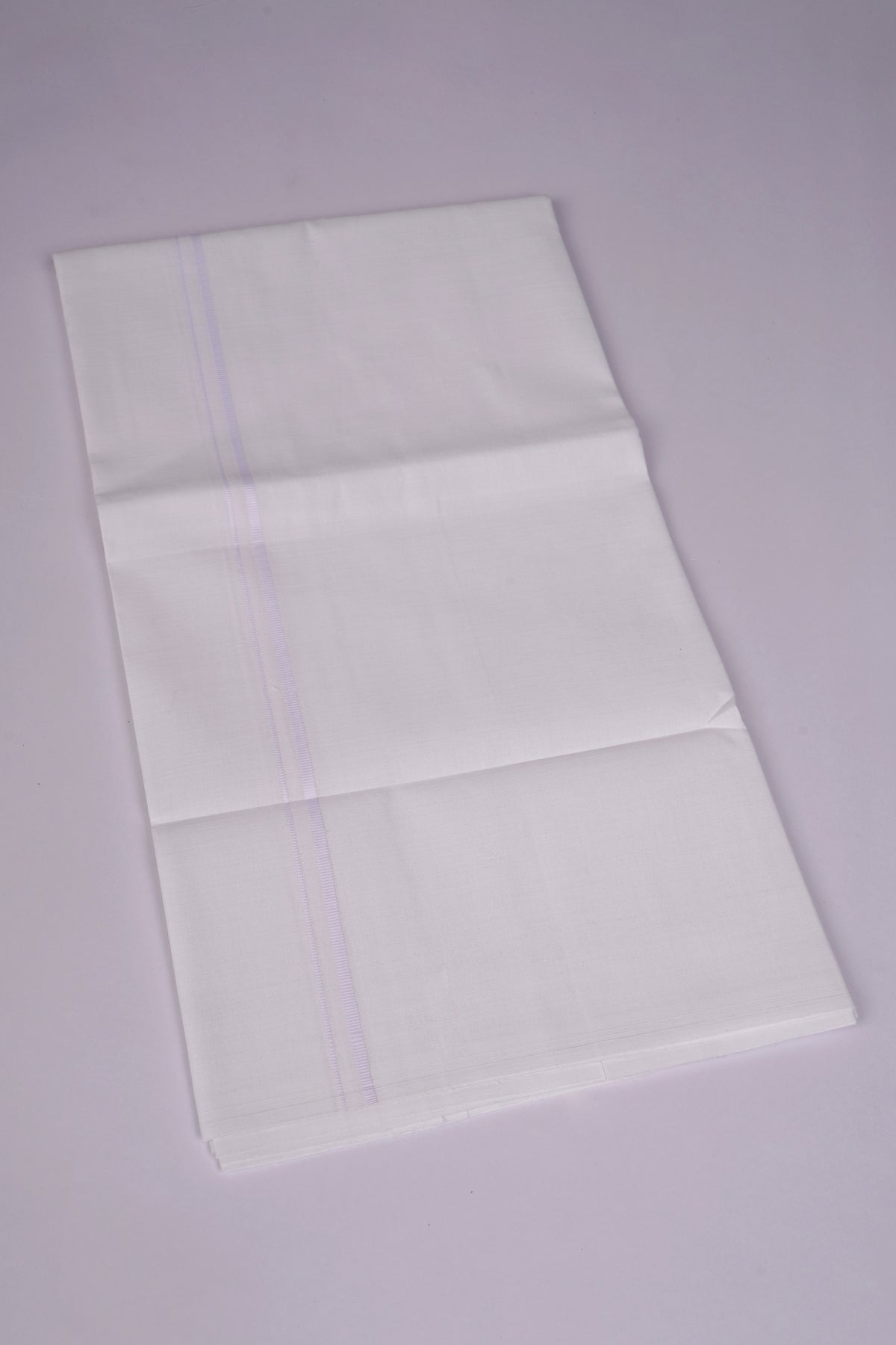 Cotton Blend single Tycoon Paramas White Dhoti 1.90 Mtr -PMS-18