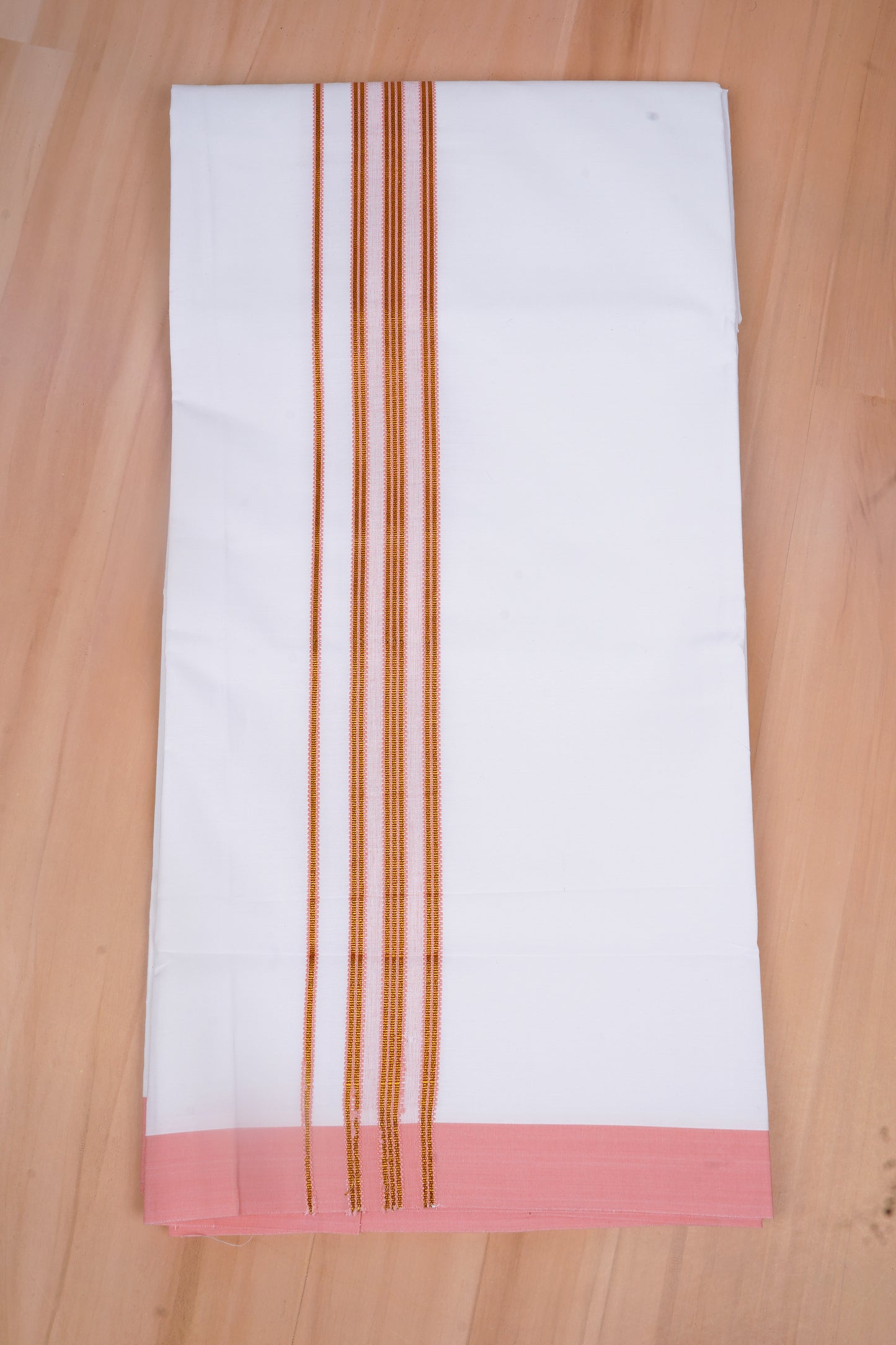 Heritage Gold W/S Dhoti 2.00 MTR - Orange