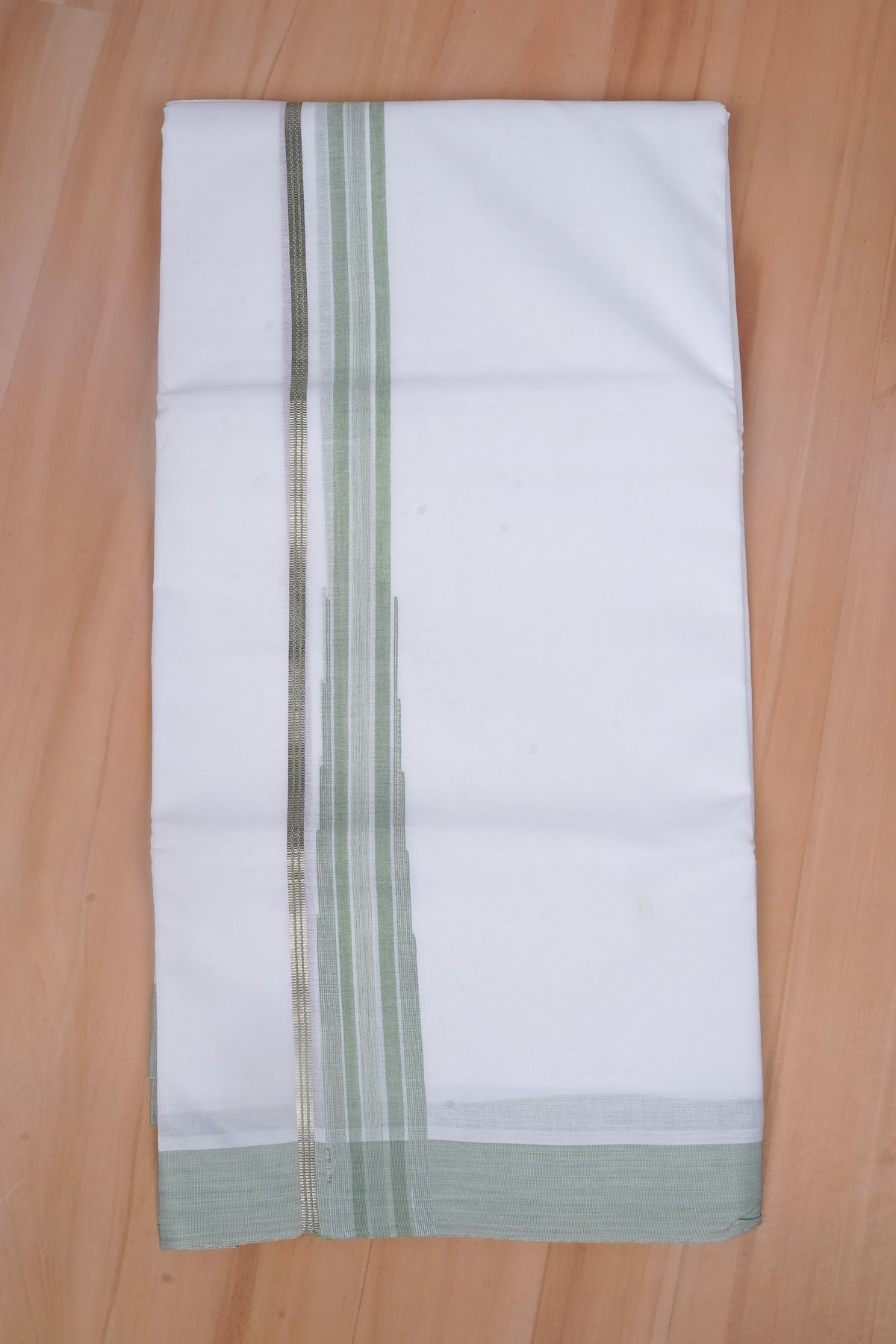 PREMIUM CHUTTY W/D DHOTI 3.80 MTR - Light Green