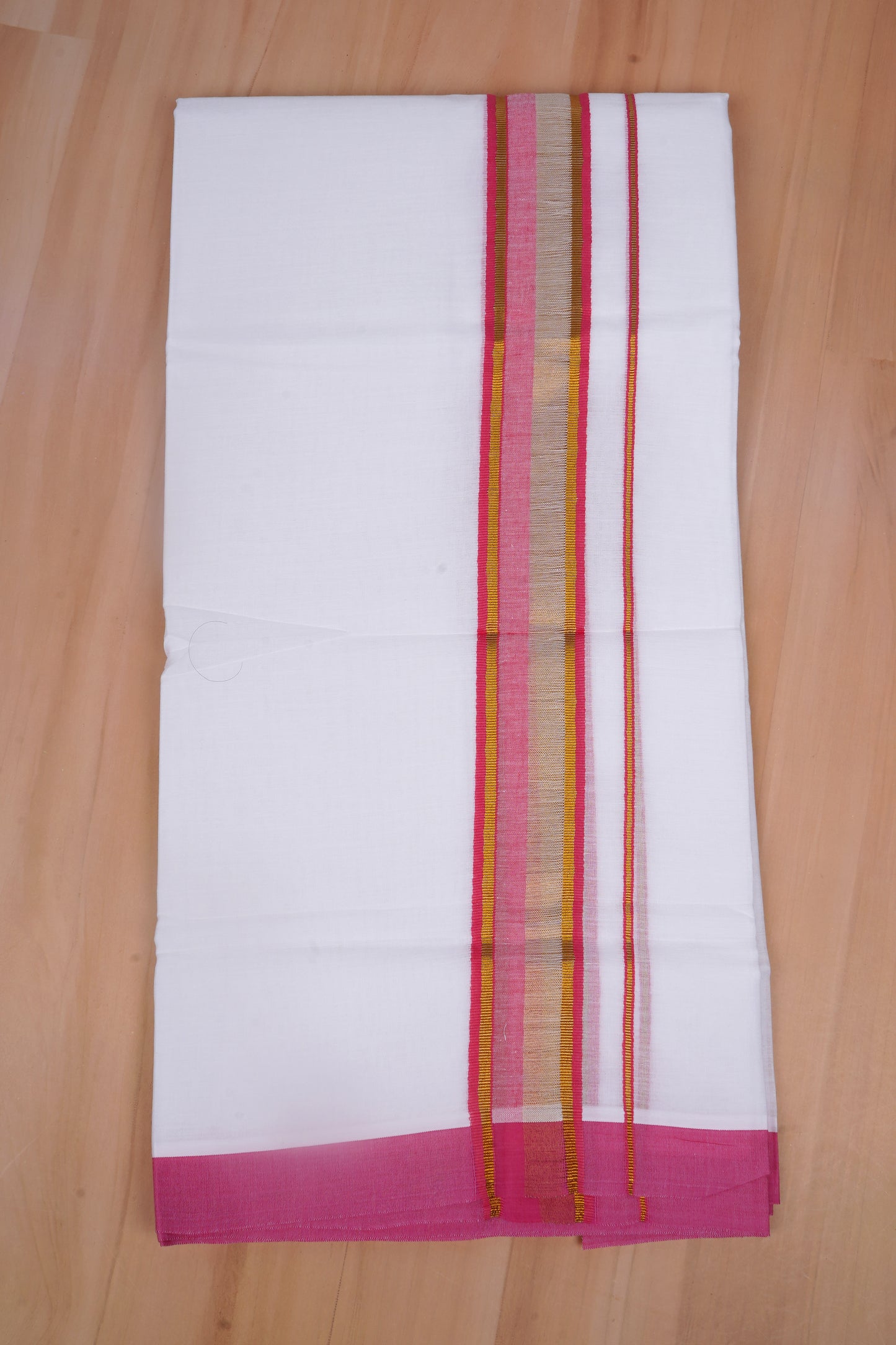 FCD-519 W/D DHOTI 3.80 MTR-Dark Pink