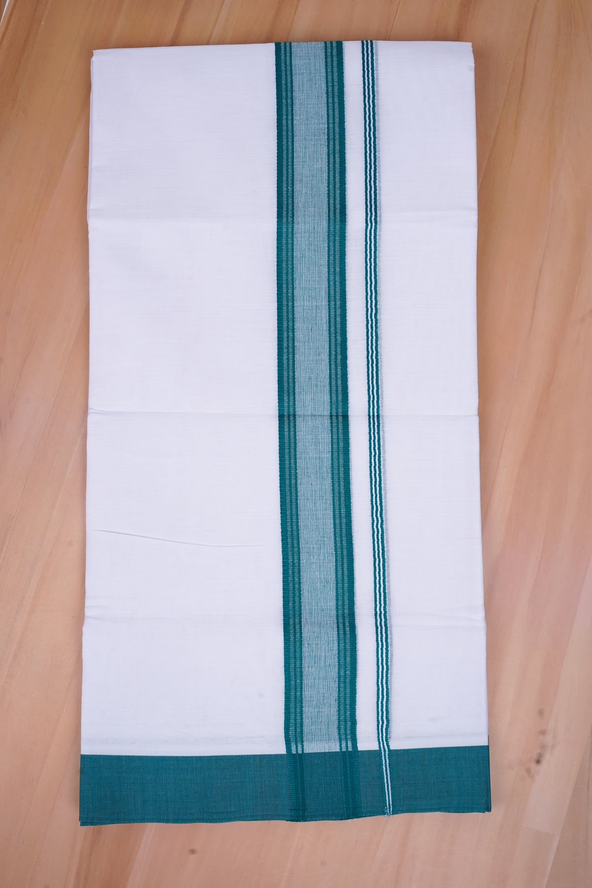 FCD-423 W/D DHOTI 3.80 MTR- Peacock blue