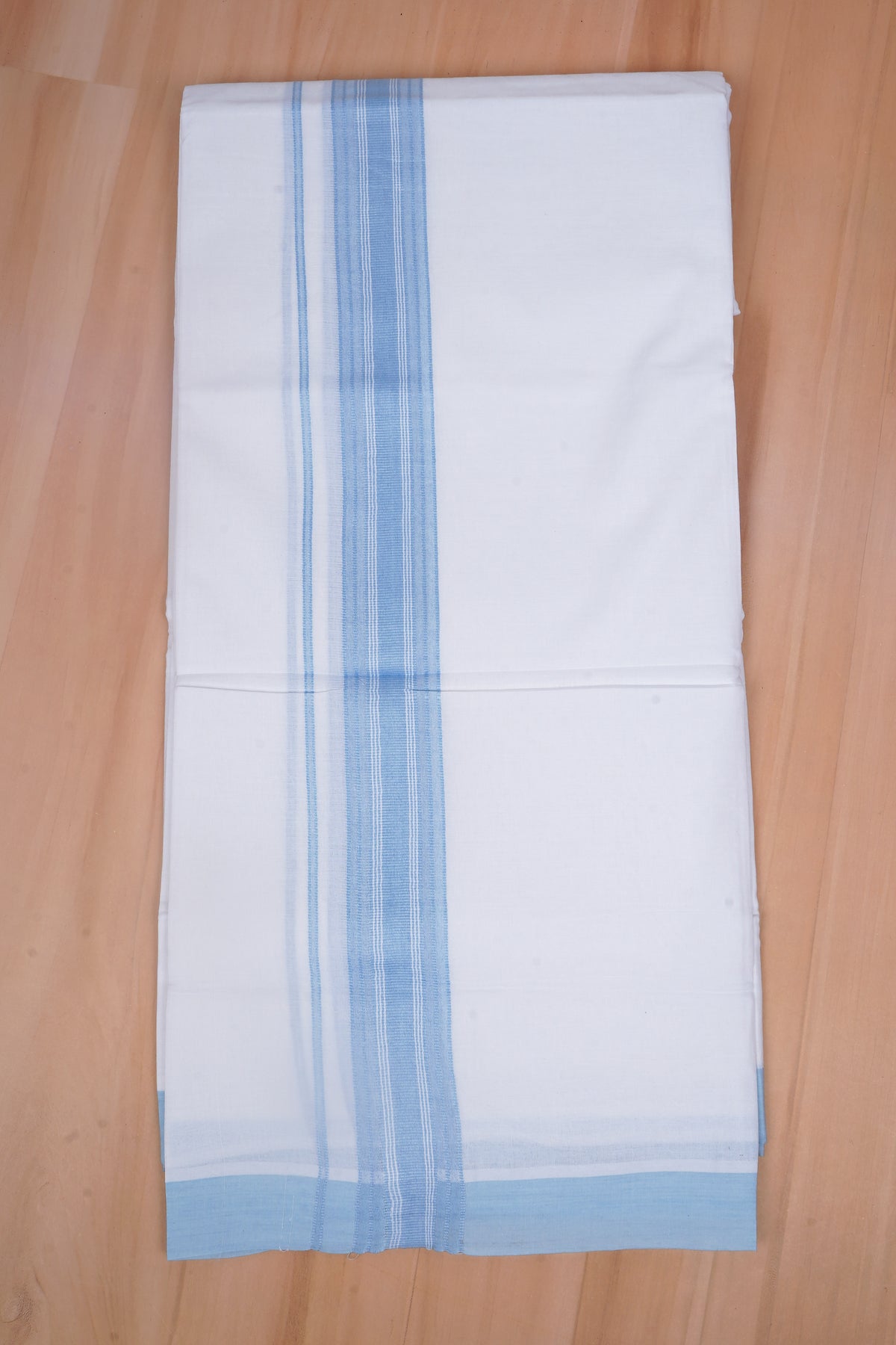 FCD-618 W/D DHOTI 3.80 MTR - Light blue