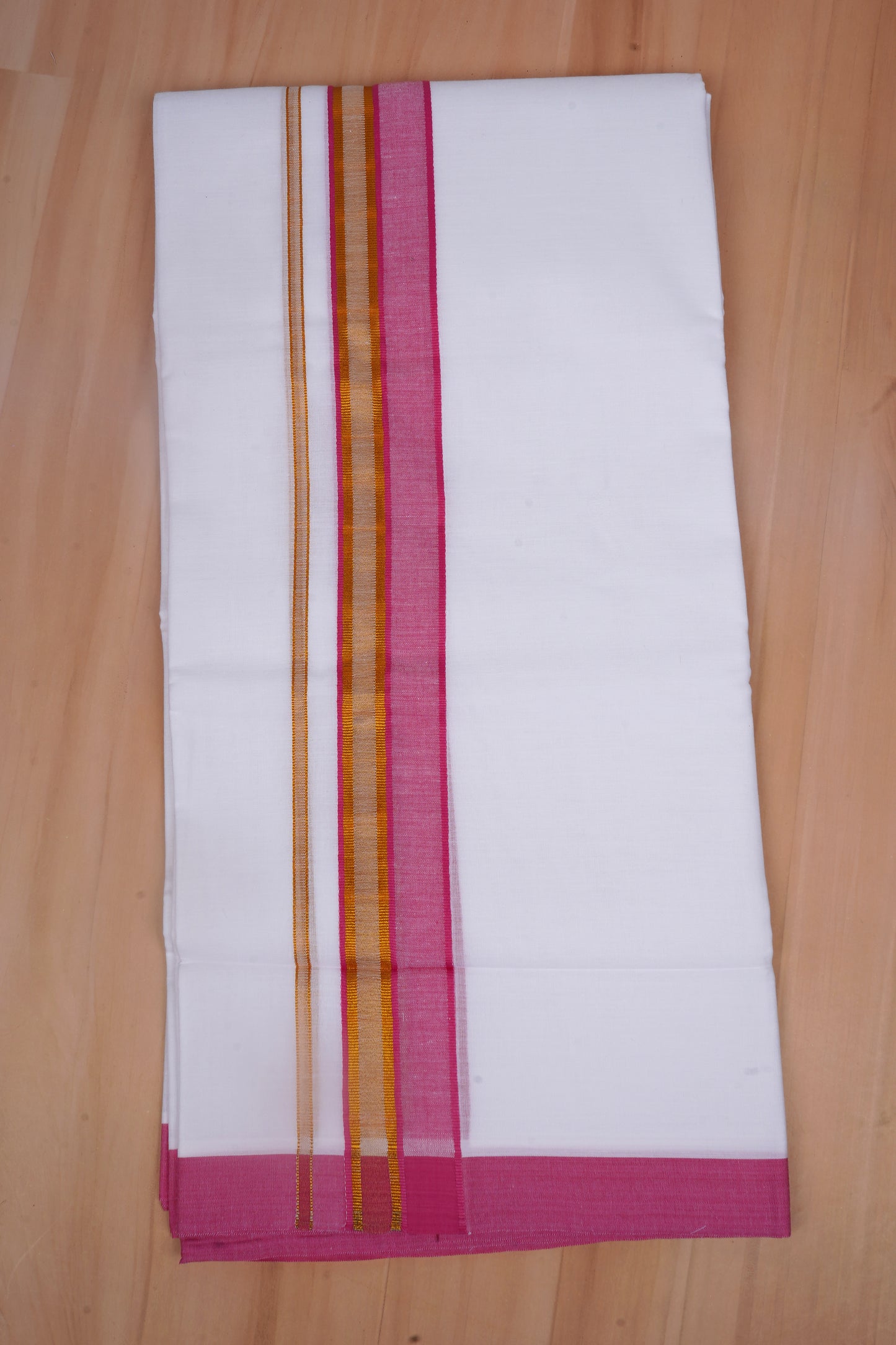 FCD-531 W/D DHOTI 3.80 MTR-Dark Pink