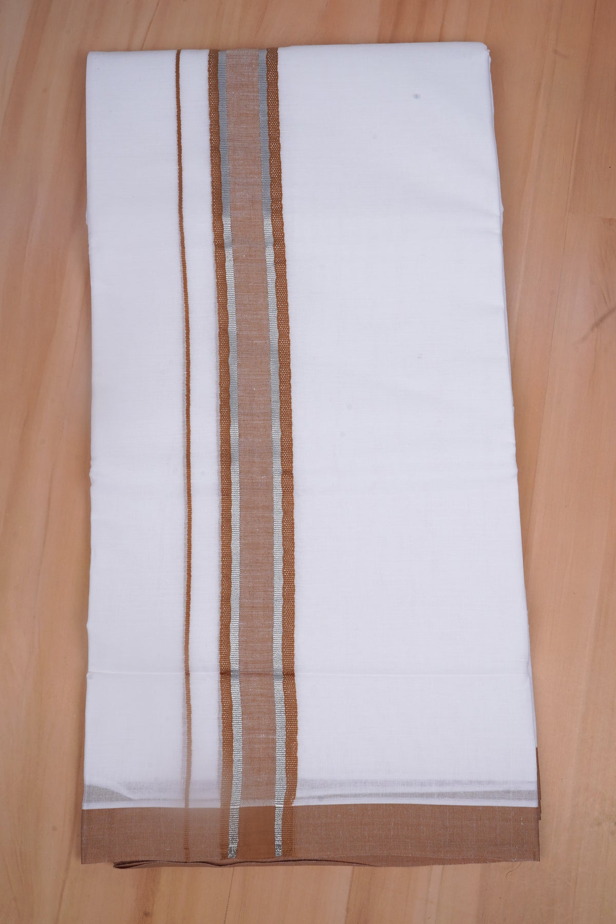 FCD-520 W/D DHOTI 3.80 MTR-Light Brown
