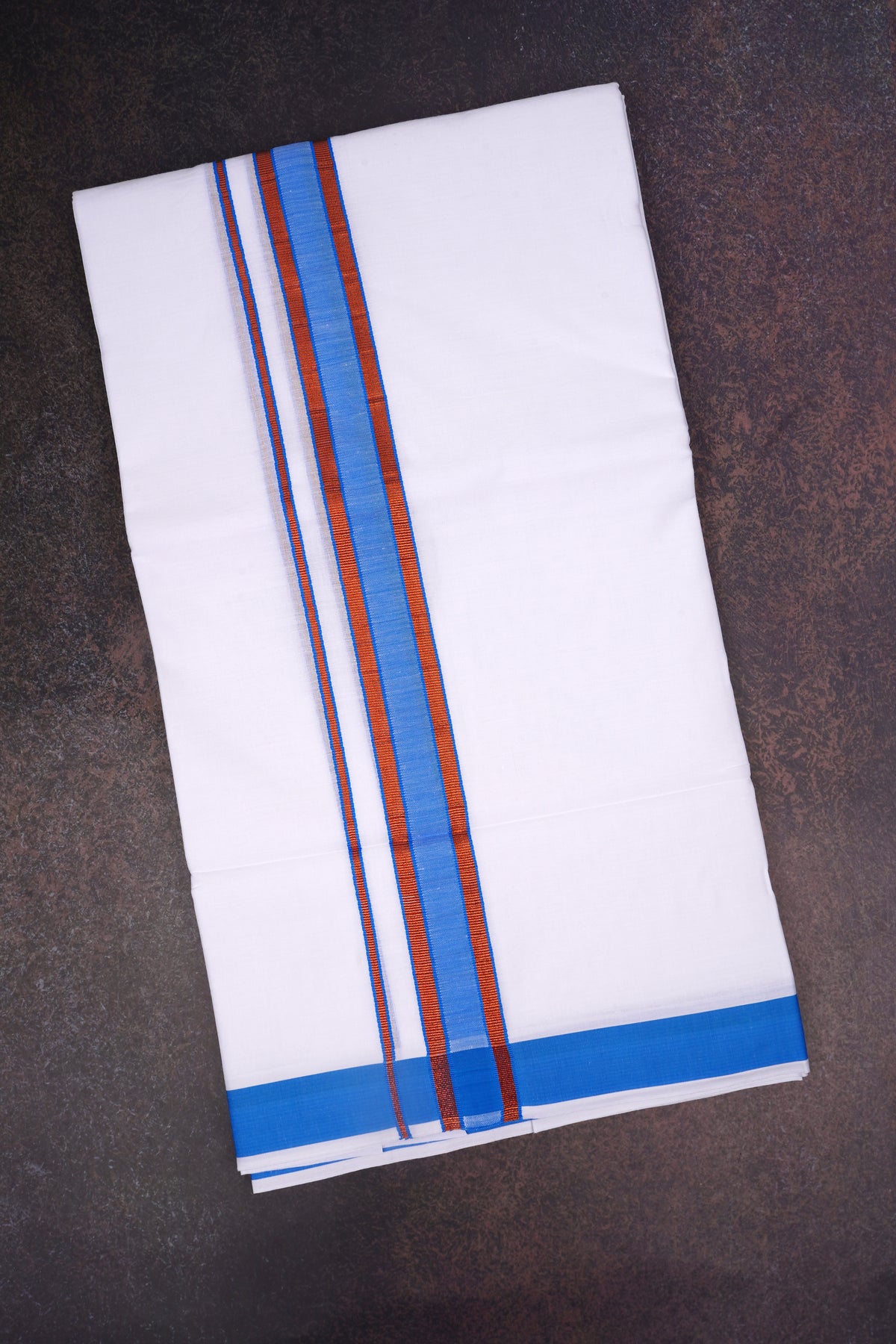 FD-176 W/D DHOTI 3.80 MTR-Sky Blue
