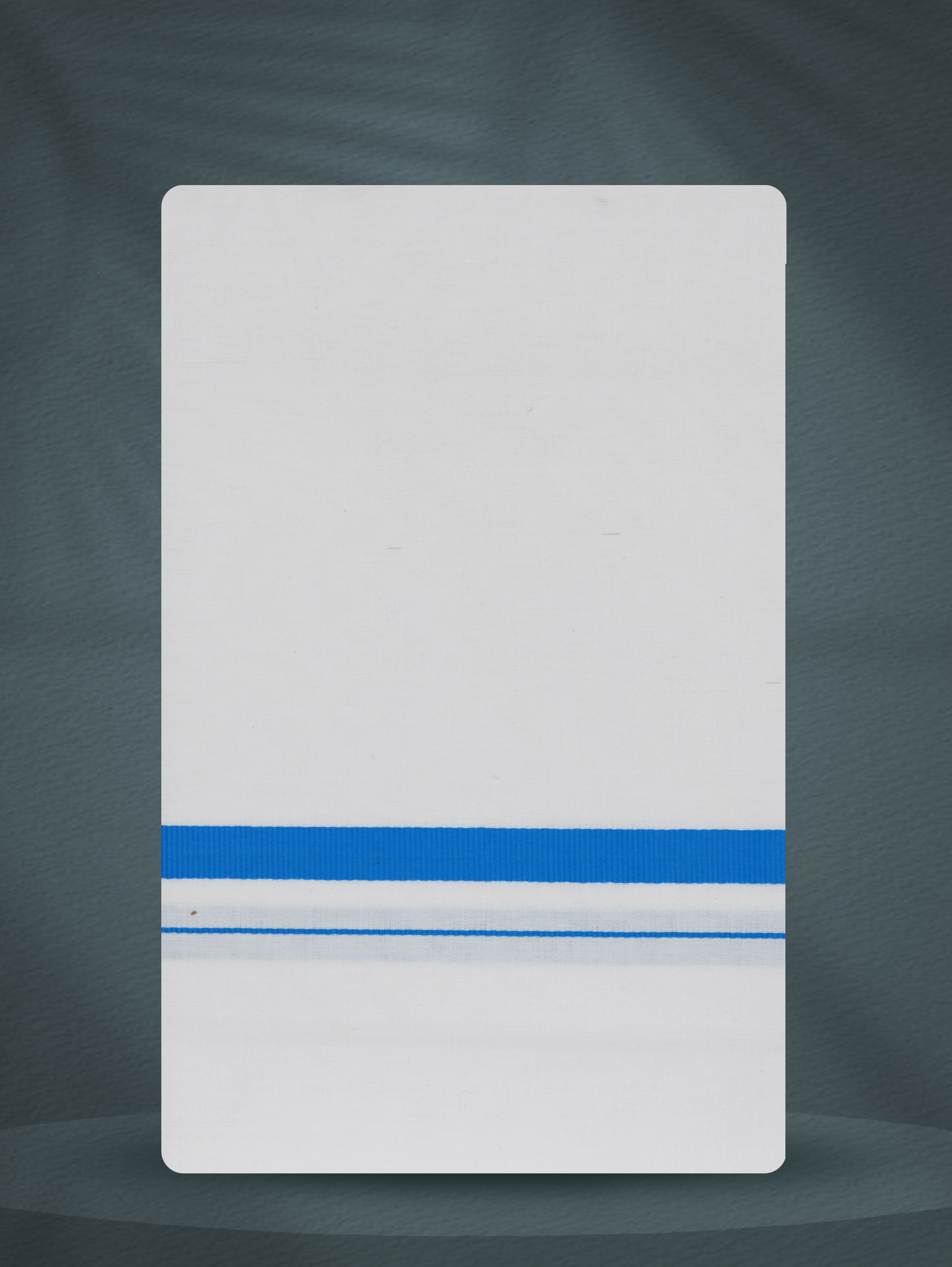 WHITE SINGLE BIG BORDER - 250 HS-02 DHOTHIE 2.50 MTR