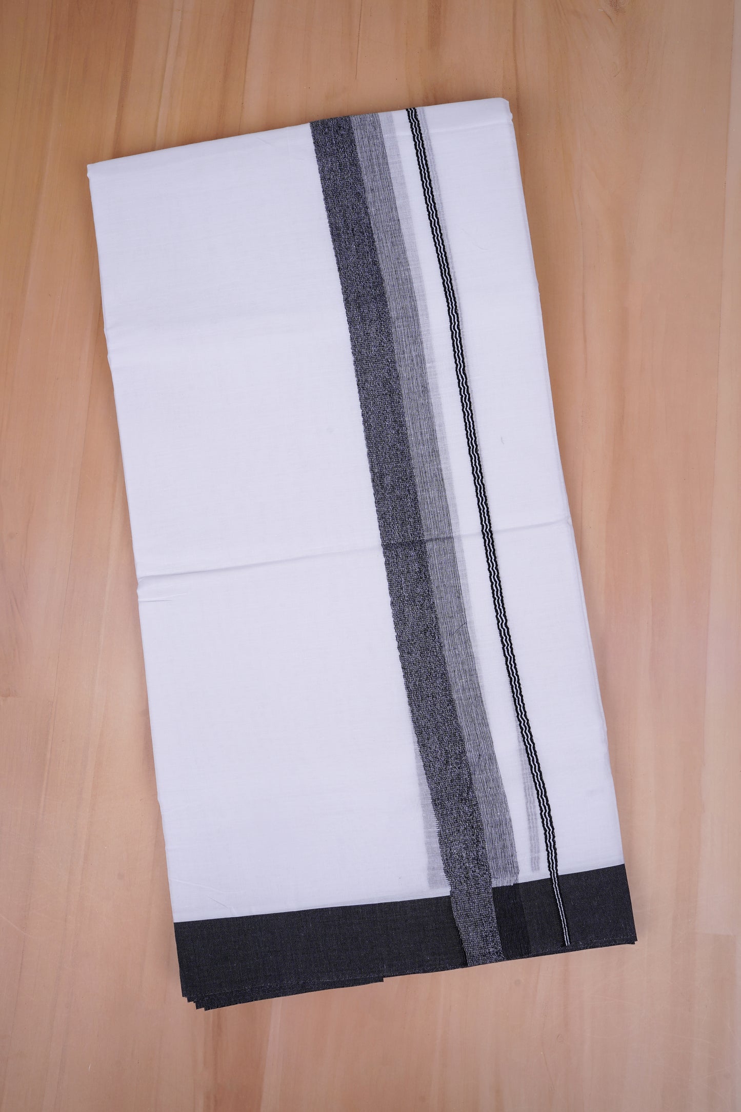 FCD-394 W/D DHOTI 3.80 MTR- Black