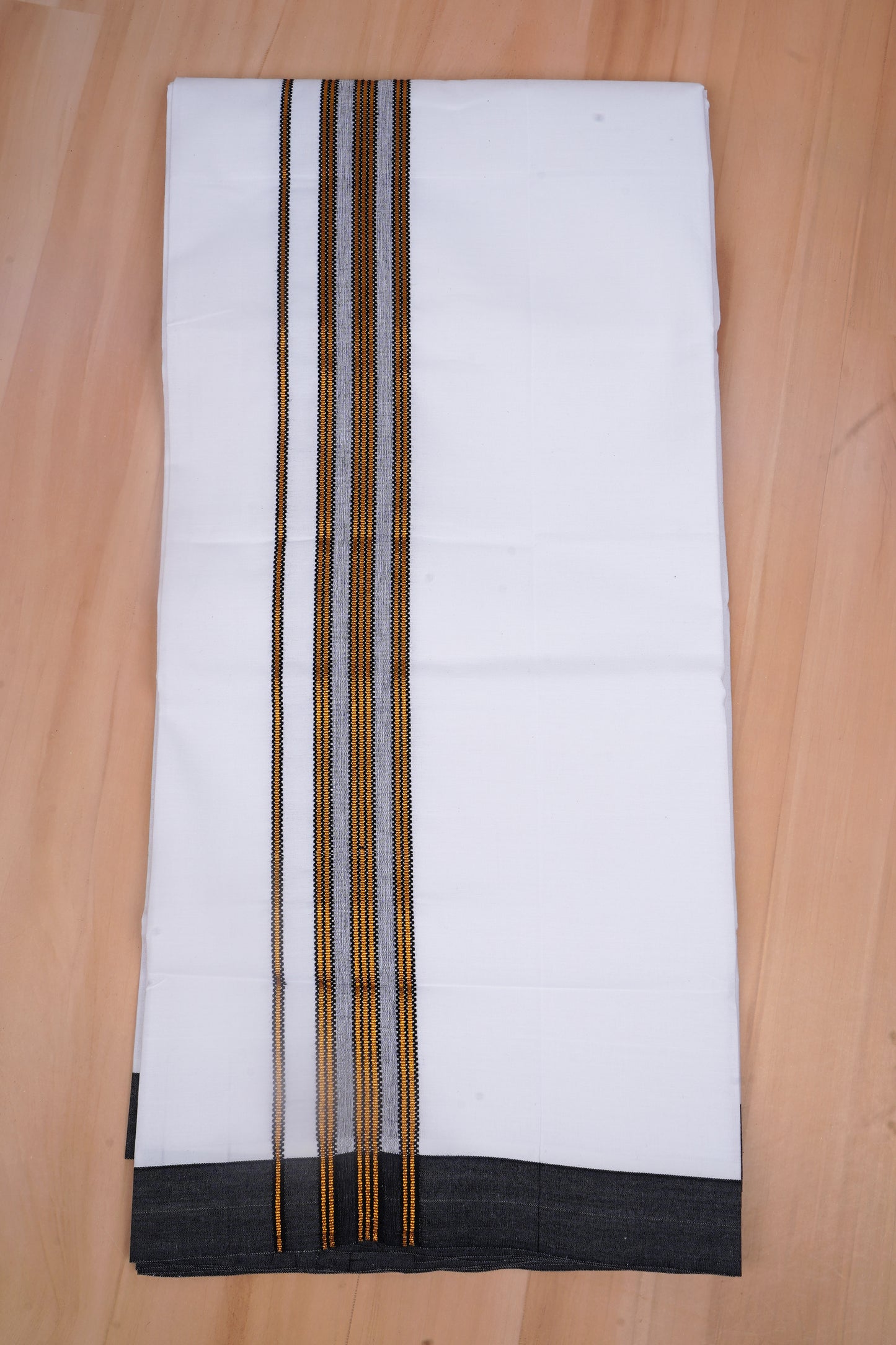 Heritage Gold W/S Dhoti 2.00 MTR - Black