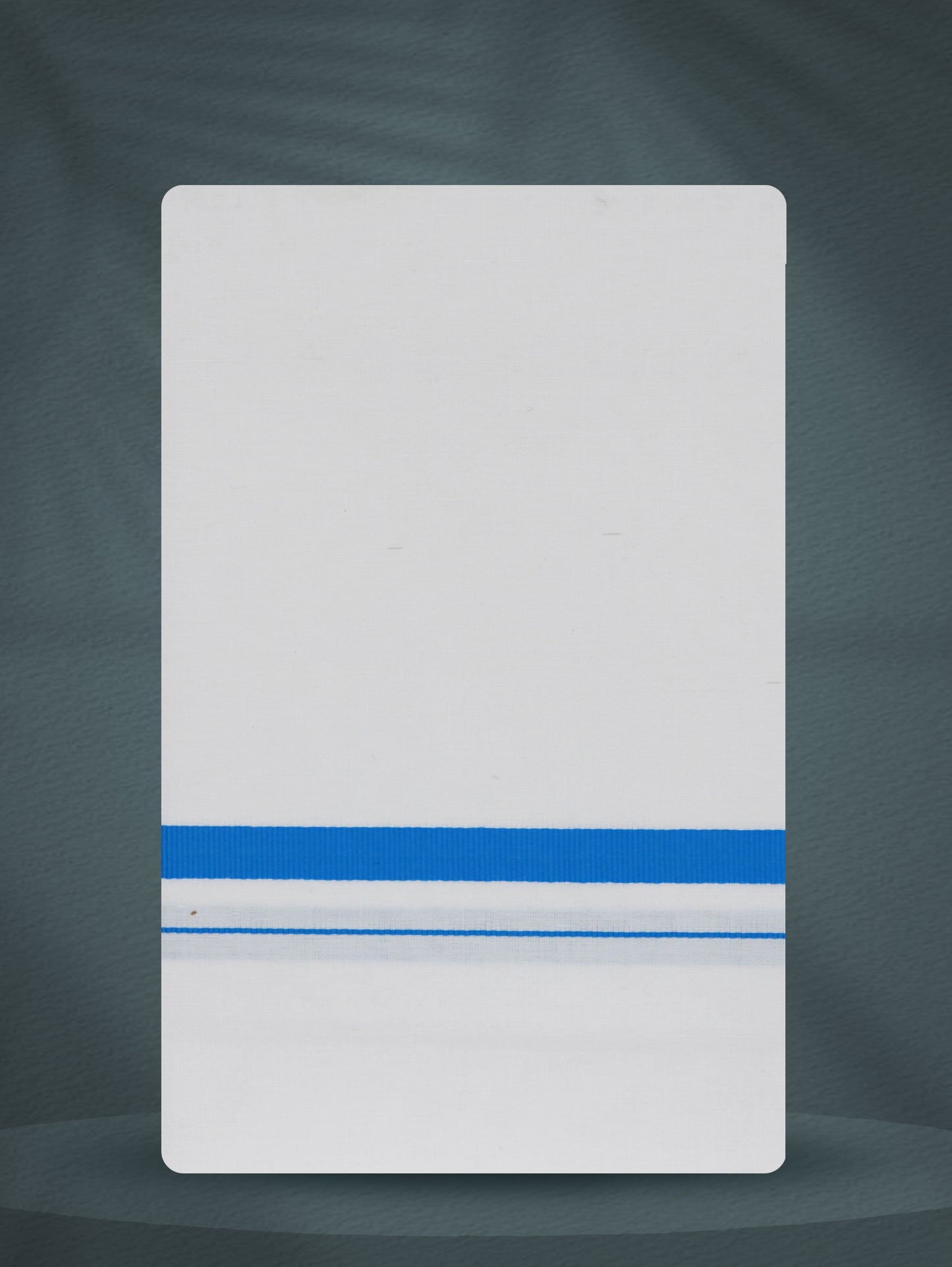 WHITE SINGLE BIG BORDER - 250 HS-02 DHOTHIE 2.50 MTR