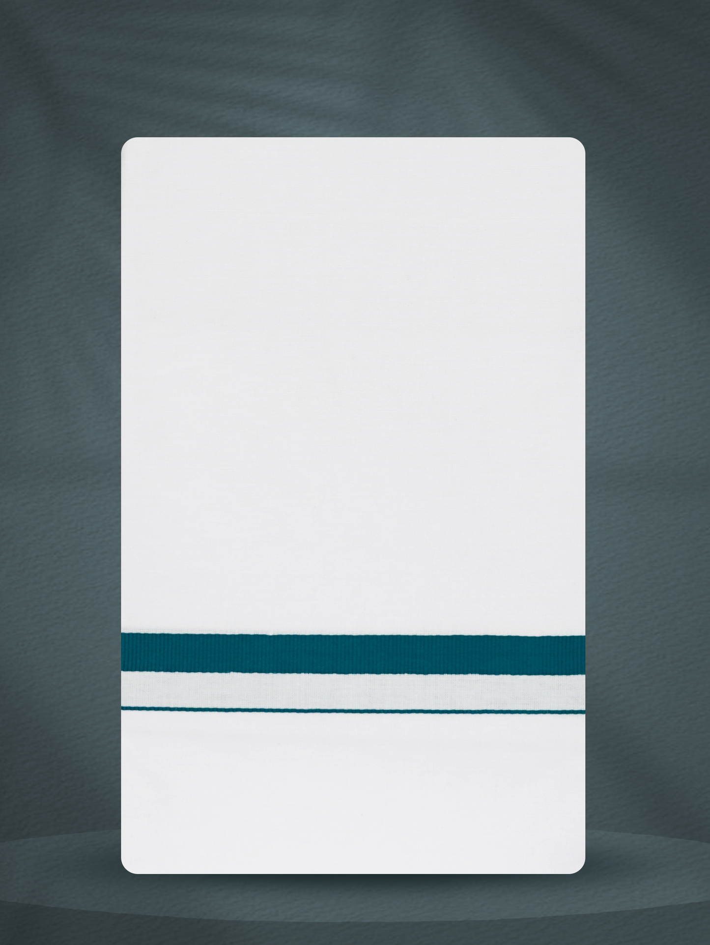 WHITE SINGLE BIG BORDER - 250 HS-02 DHOTHIE 2.50 MTR