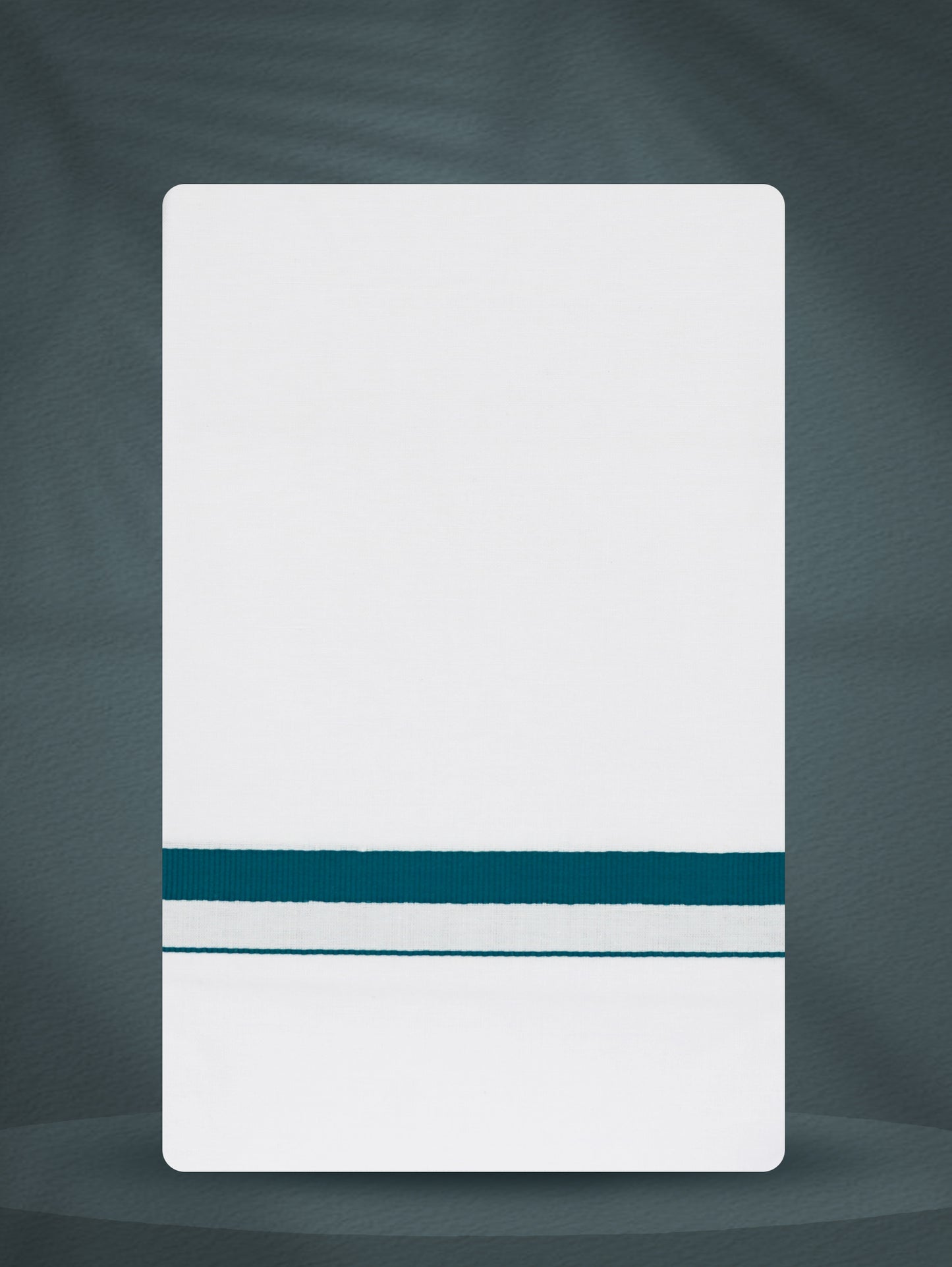 WHITE SINGLE BIG BORDER - 250 HS-02 DHOTHIE 2.50 MTR