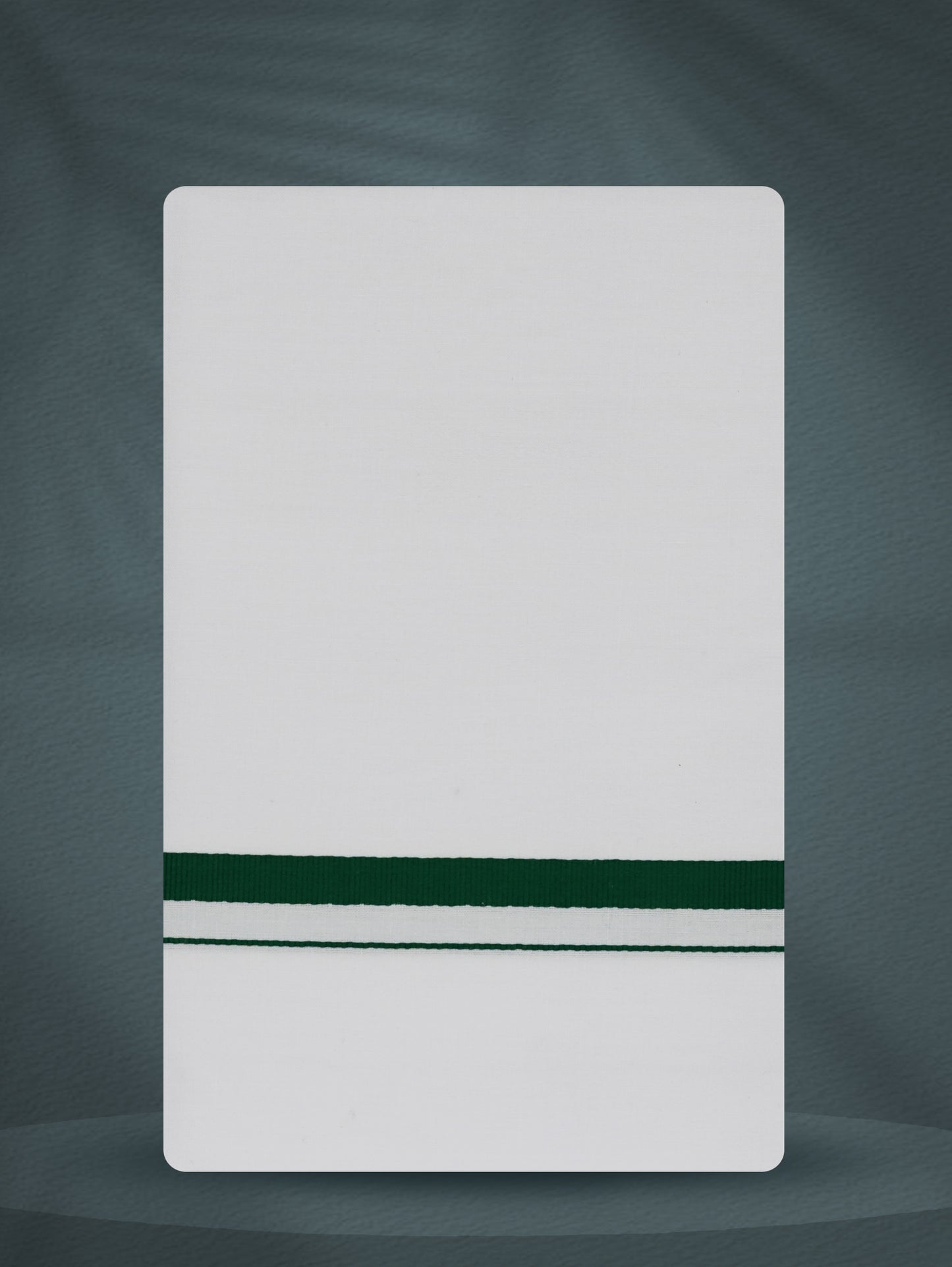 WHITE SINGLE BIG BORDER - 250 HS-02 DHOTHIE 2.50 MTR