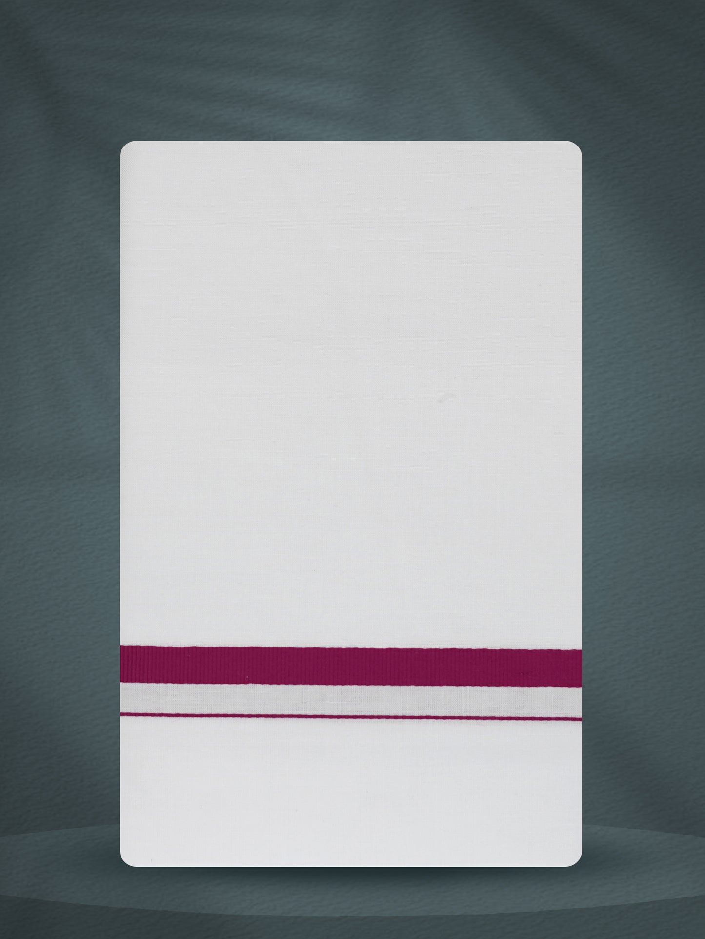 WHITE SINGLE BIG BORDER - 250 HS-02 DHOTHIE 2.50 MTR