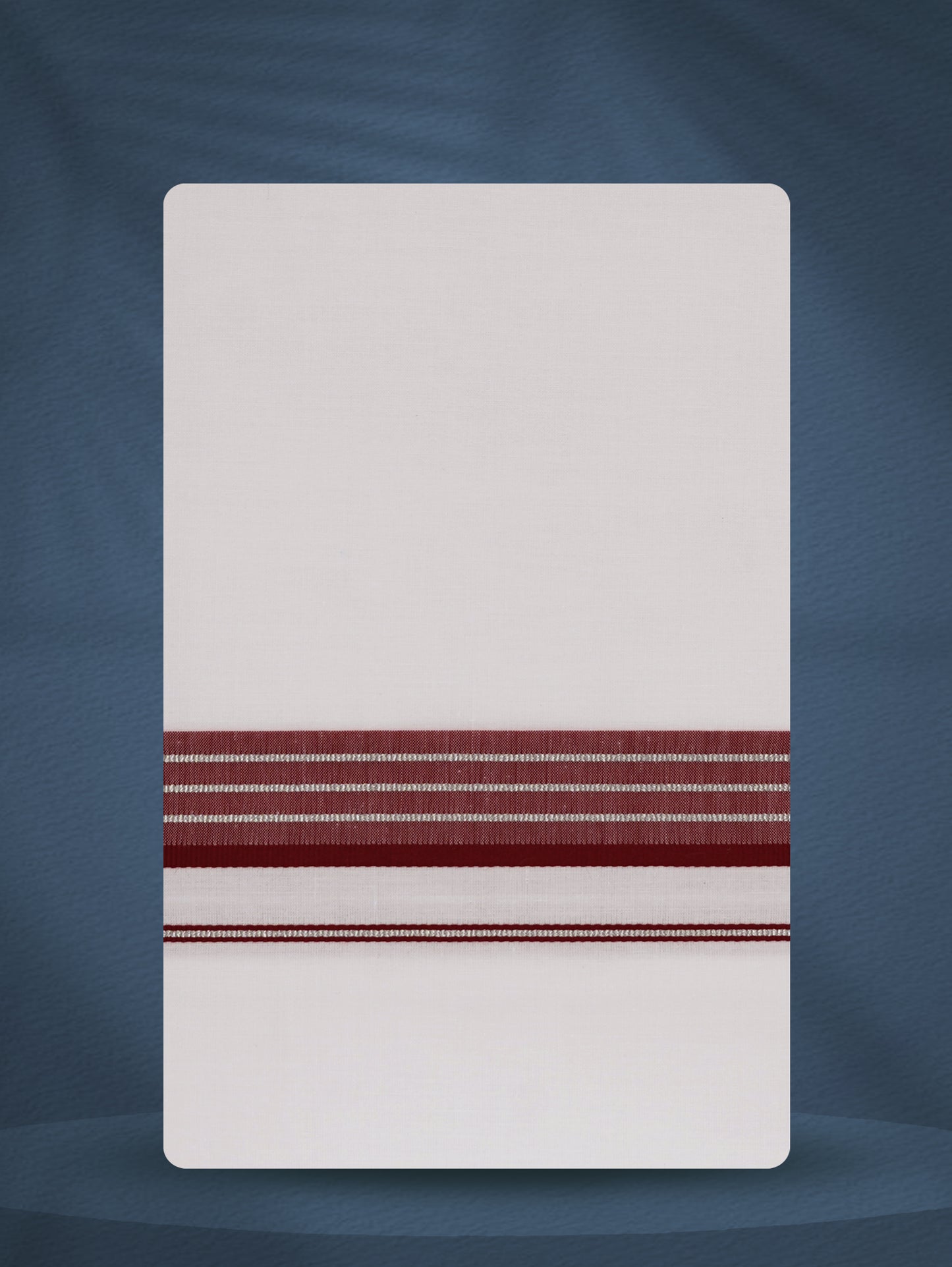 WHITE SINGLE FANCY BORDER - 250 FS-01 DHOTHIE 2.50 MTR