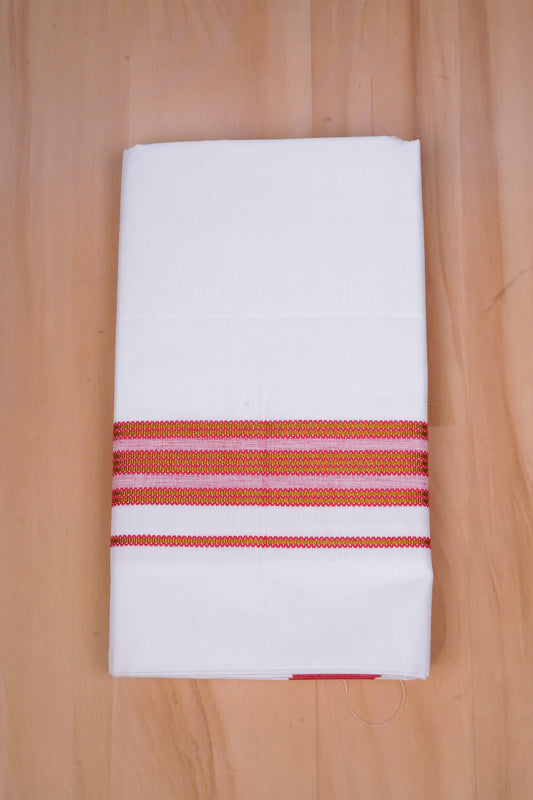 Heritage Gold W/S Dhoti 2.00 MTR - Red