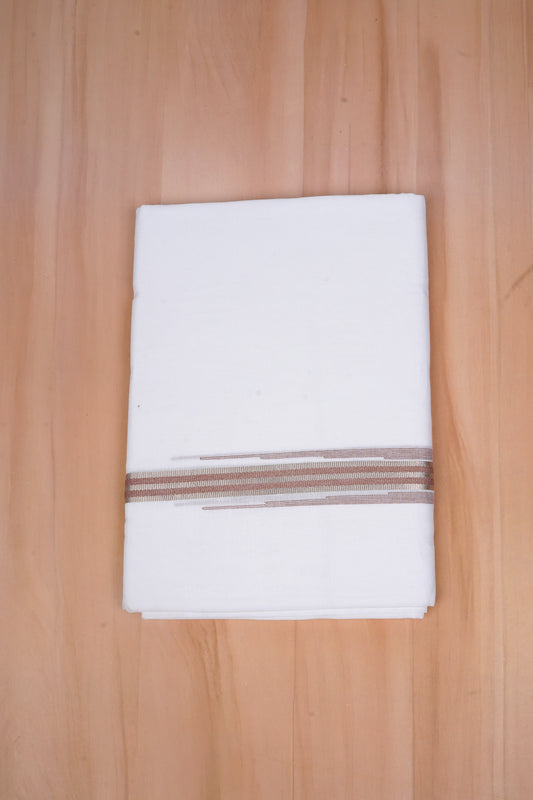 ELITE CHUTTY W/D DHOTI 3.80 MTR - Brown