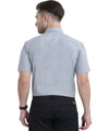 Order Stain Free Half Sleeve Formal Grey Color Shirt For Men