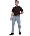 Order Stain Free Half Sleeve Formal Brown Color Shirt For Men