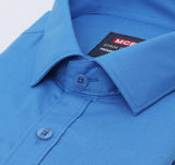 Stain Free Full Sleeve Formal Blue Color Shirt For Men