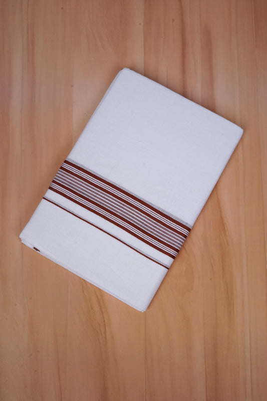 FCD-576 W/D DHOTI 3.80 MTR - Dark Brown