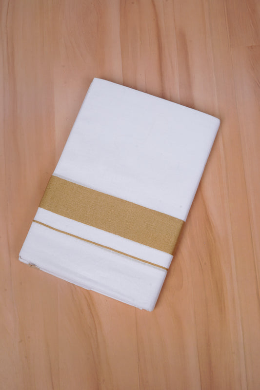 FCD-596 W/D DHOTI 3.80 MTR - Light Brown